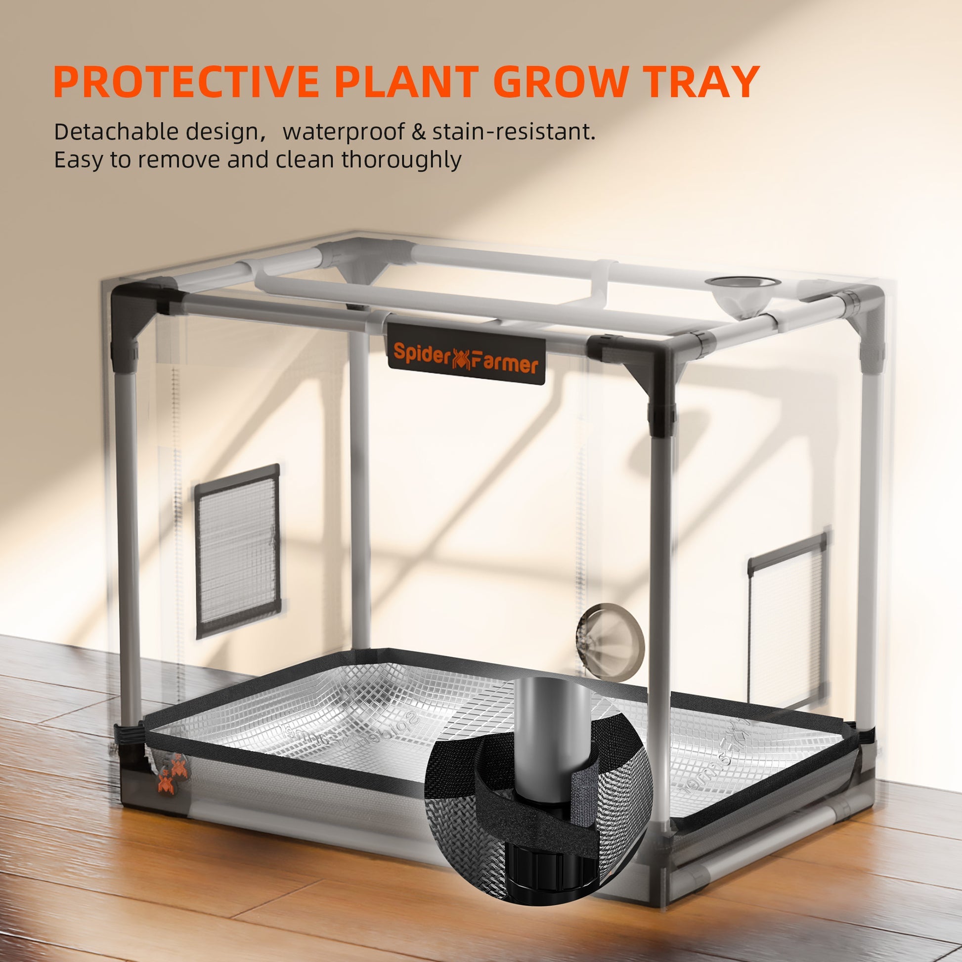 Spider Farmer Mini Grow Tent 60×40×50 cm – 2000D Oxford Seedling & Cutting Propagation Tent for Indoor Growing