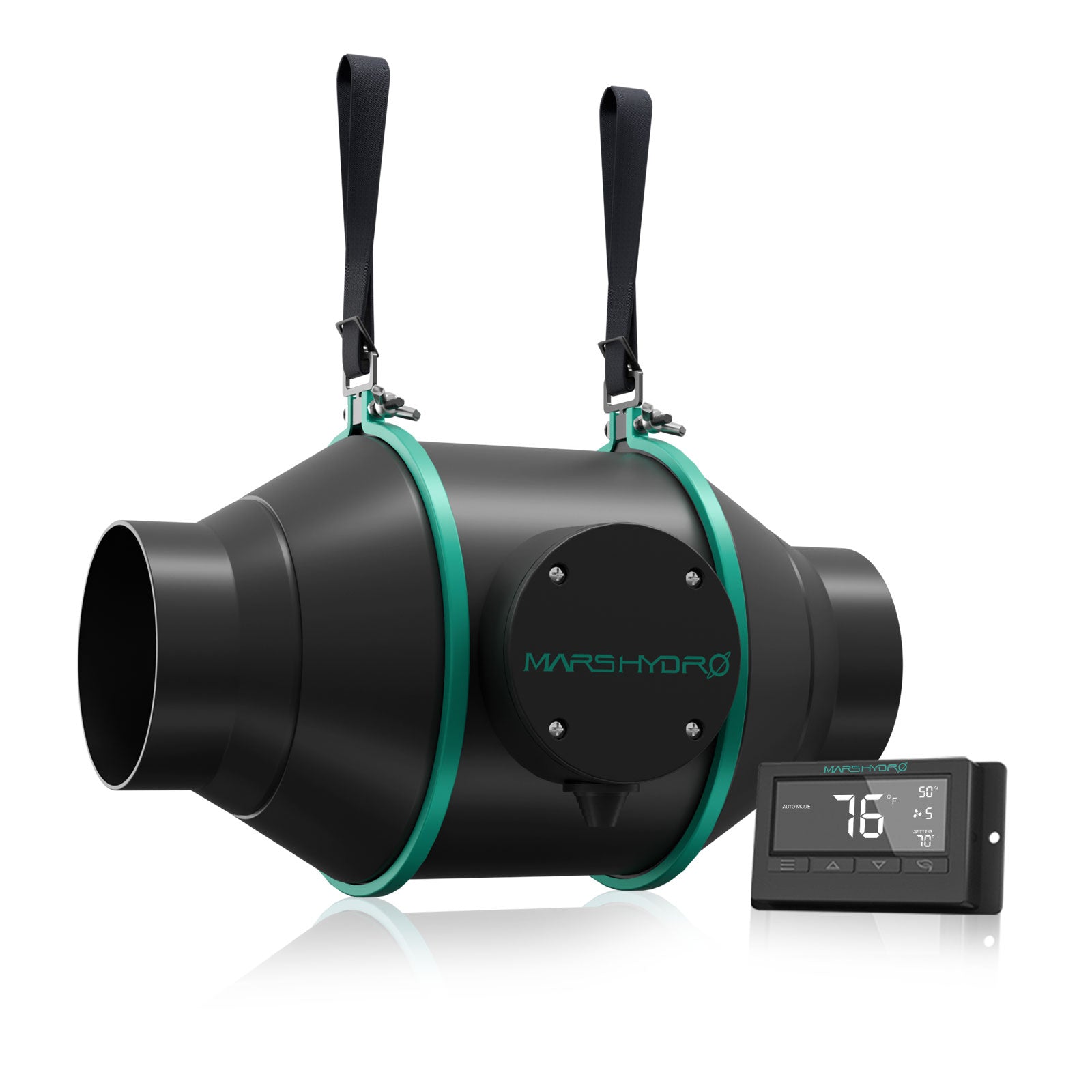 Mars Hydro 4″ (100mm) Inline Duct Fan with Thermostat Controller
