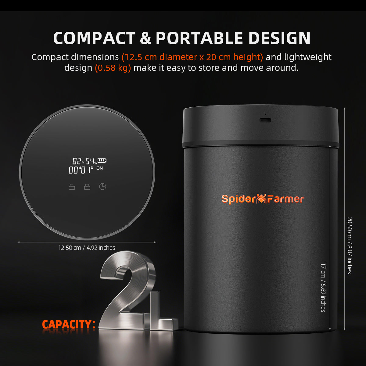 Spider Farmer®2L Auto-Cure Smart Jar