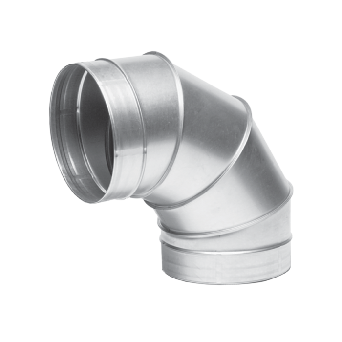 Vortex Black Orchid 90 Degree Pressed Metal Bend 200mm