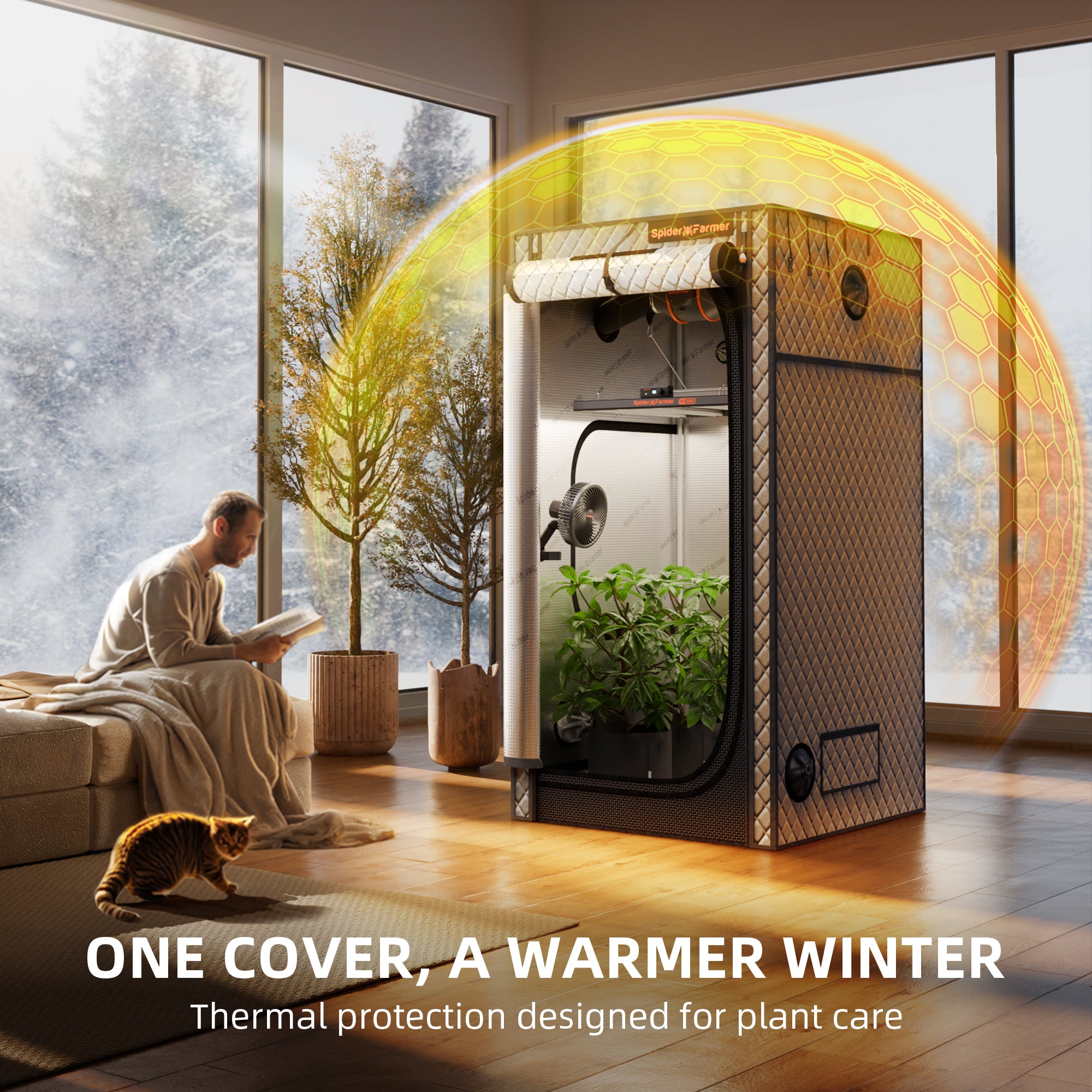 3‘x3’ All-Season Grow Tent Insulation Cover