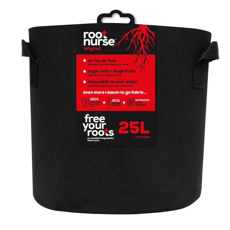 Root Nurse Black Pot 25L