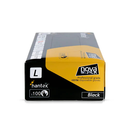 Nova Black Nitrile Disposable Gloves