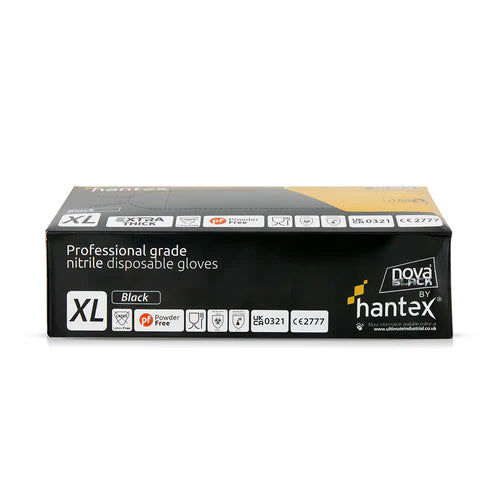 Nova Black Nitrile Disposable Gloves