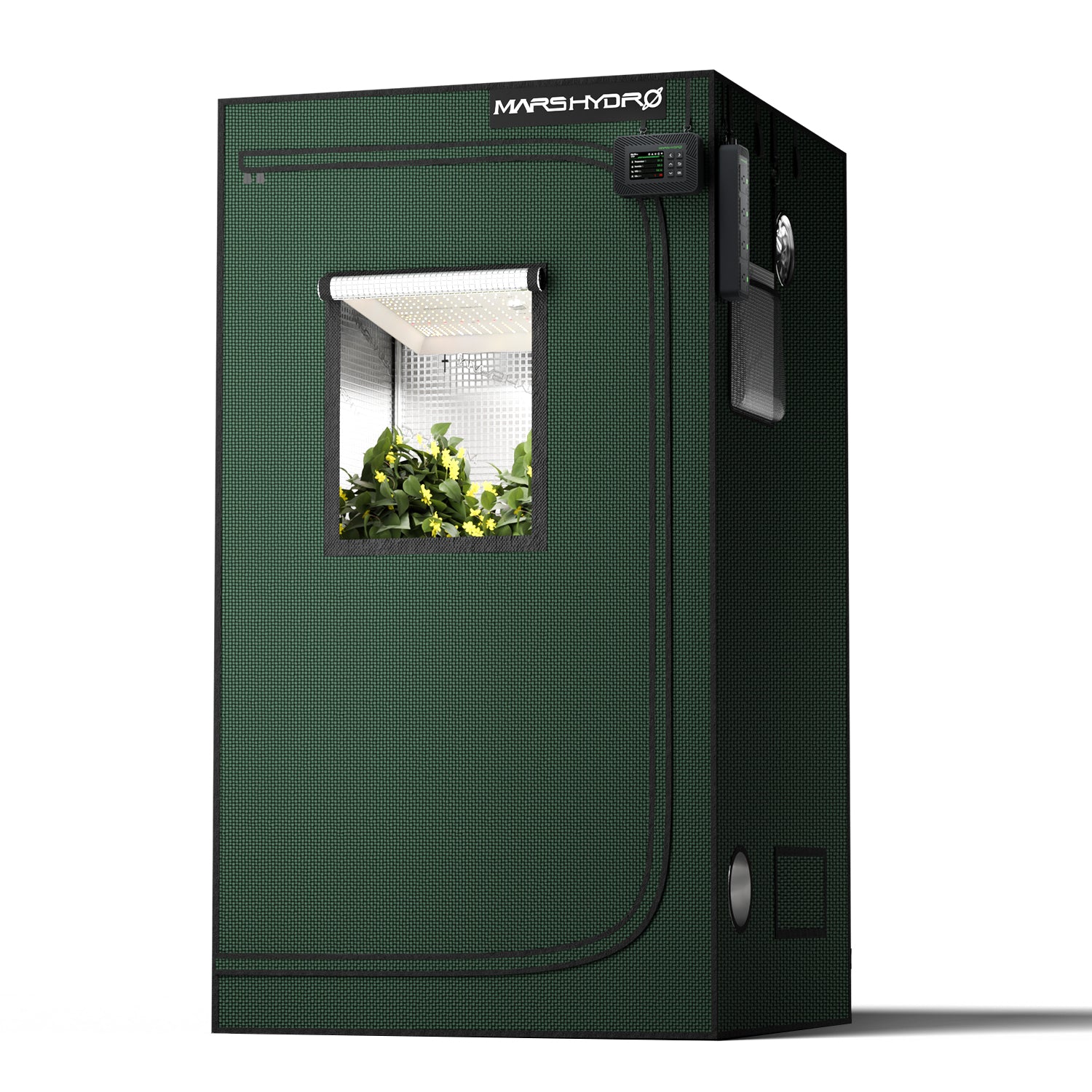 Mars Hydro 100x100x180cm Grow Tent Pro – 2000D Lightproof Indoor Grow Box with High-Reflective Mylar & Large Viewing