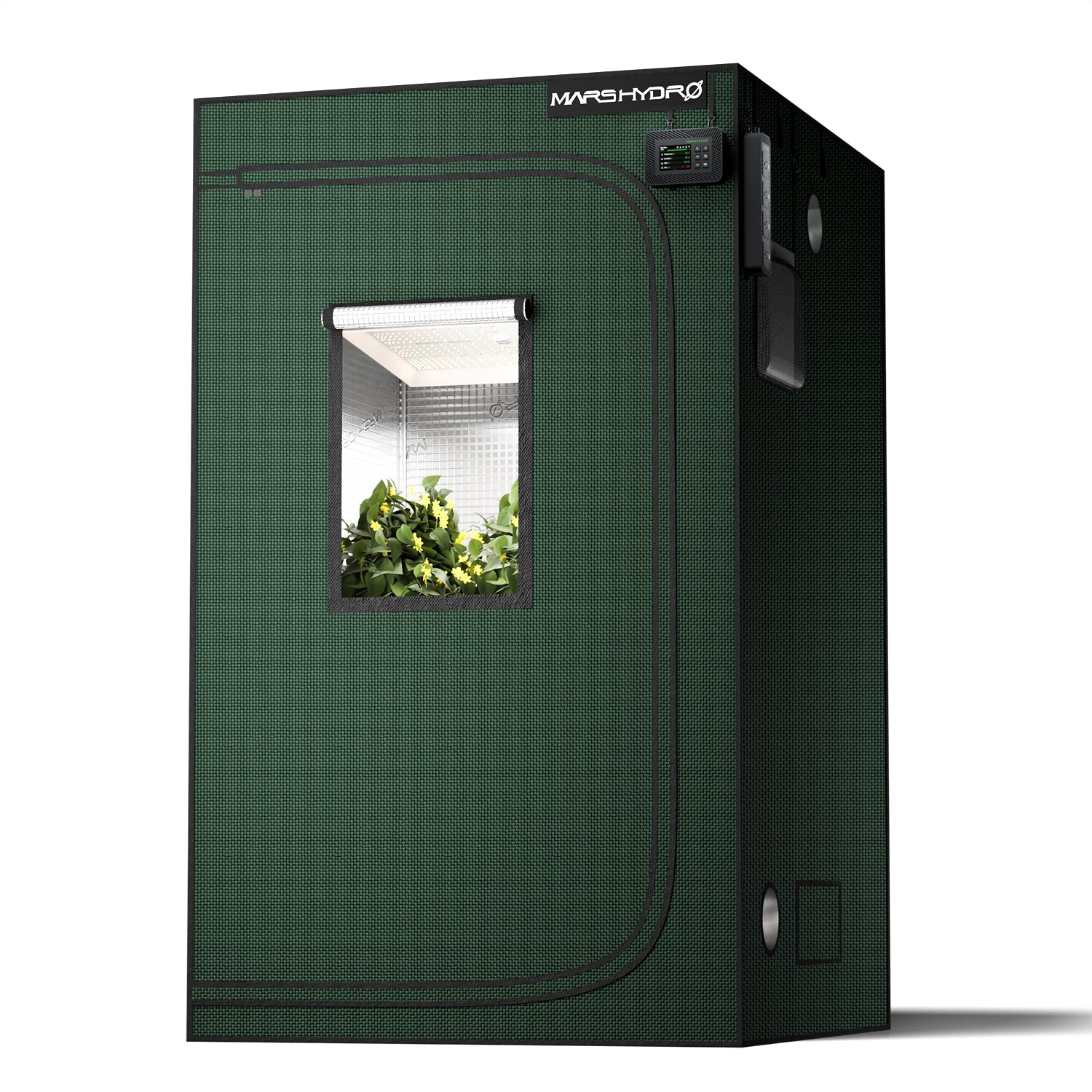 Mars Hydro 120x120x200cm Grow Tent Pro – 2000D Lightproof Indoor Grow Box with High-Reflective Mylar & Large Viewing Window