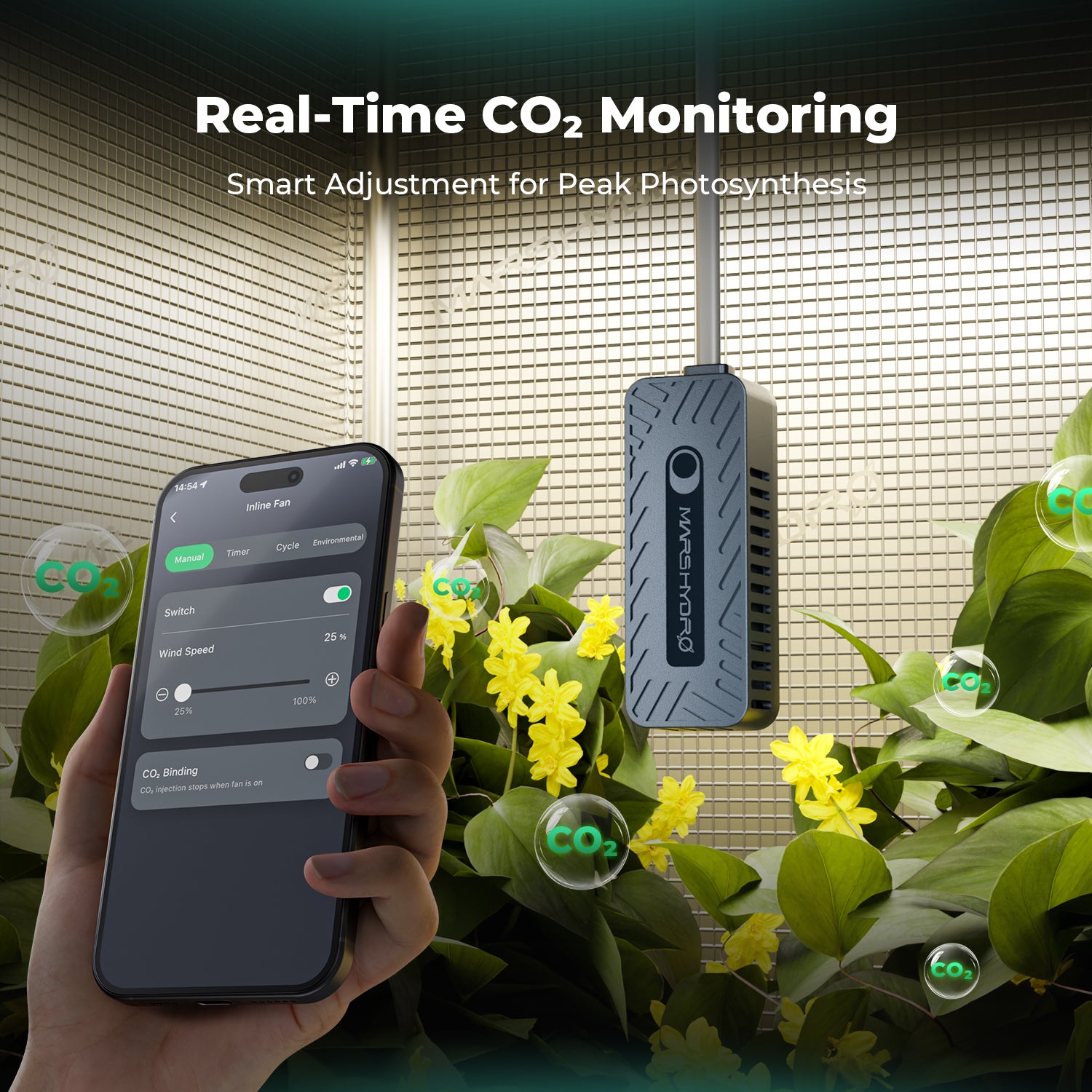 Mars Hydro Smart Sensor Kit – PPFD, CO₂, and Soil Sensors for iControl & iHub Pro