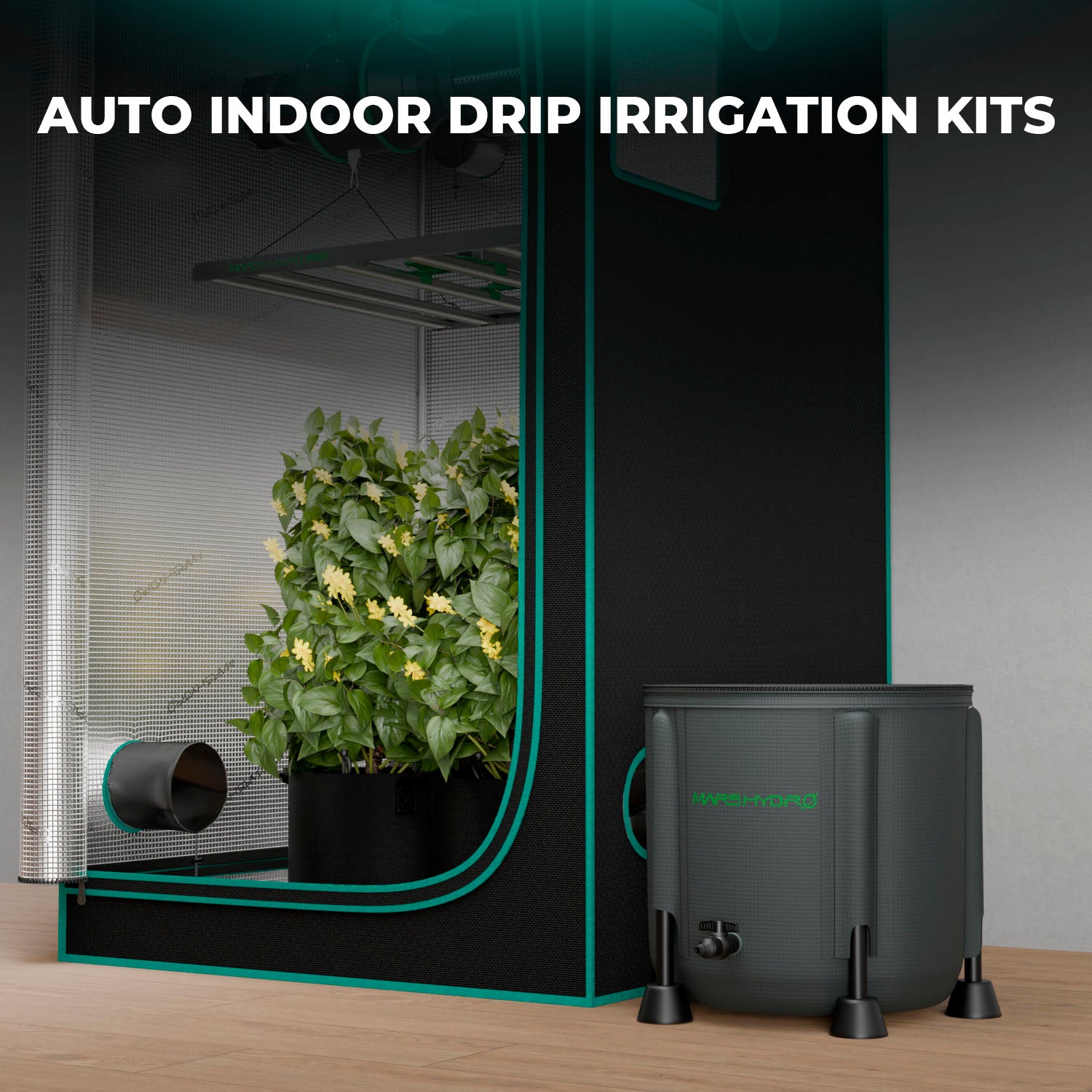 Mars Hydro New Foldable Bucket Drip Irrigation Kits for 8 Indoor Growing