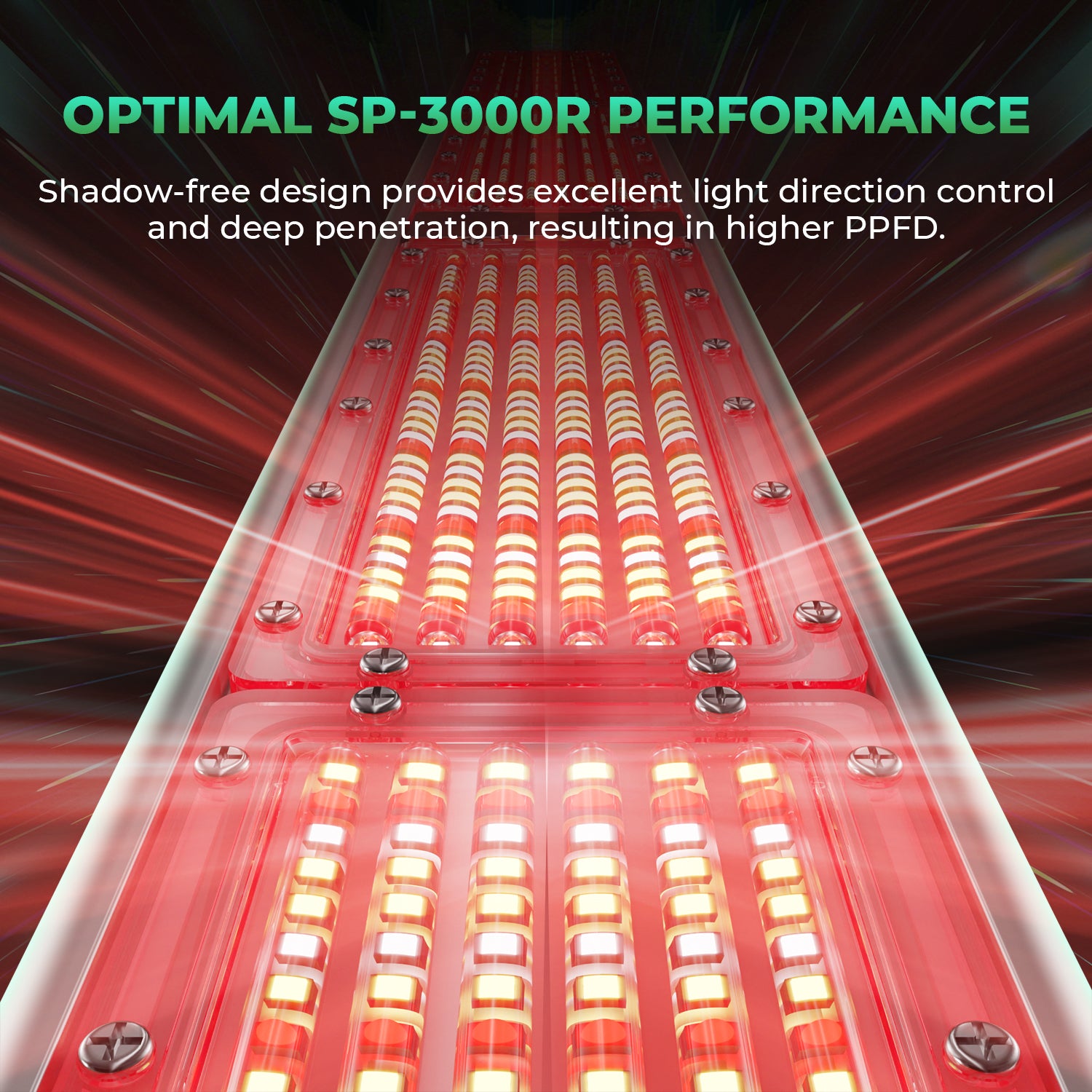 Mars Hydro SP3000R Red Spectrum 650-665nm LED Grow Lights Greenhouse Supplemental Growlampe
