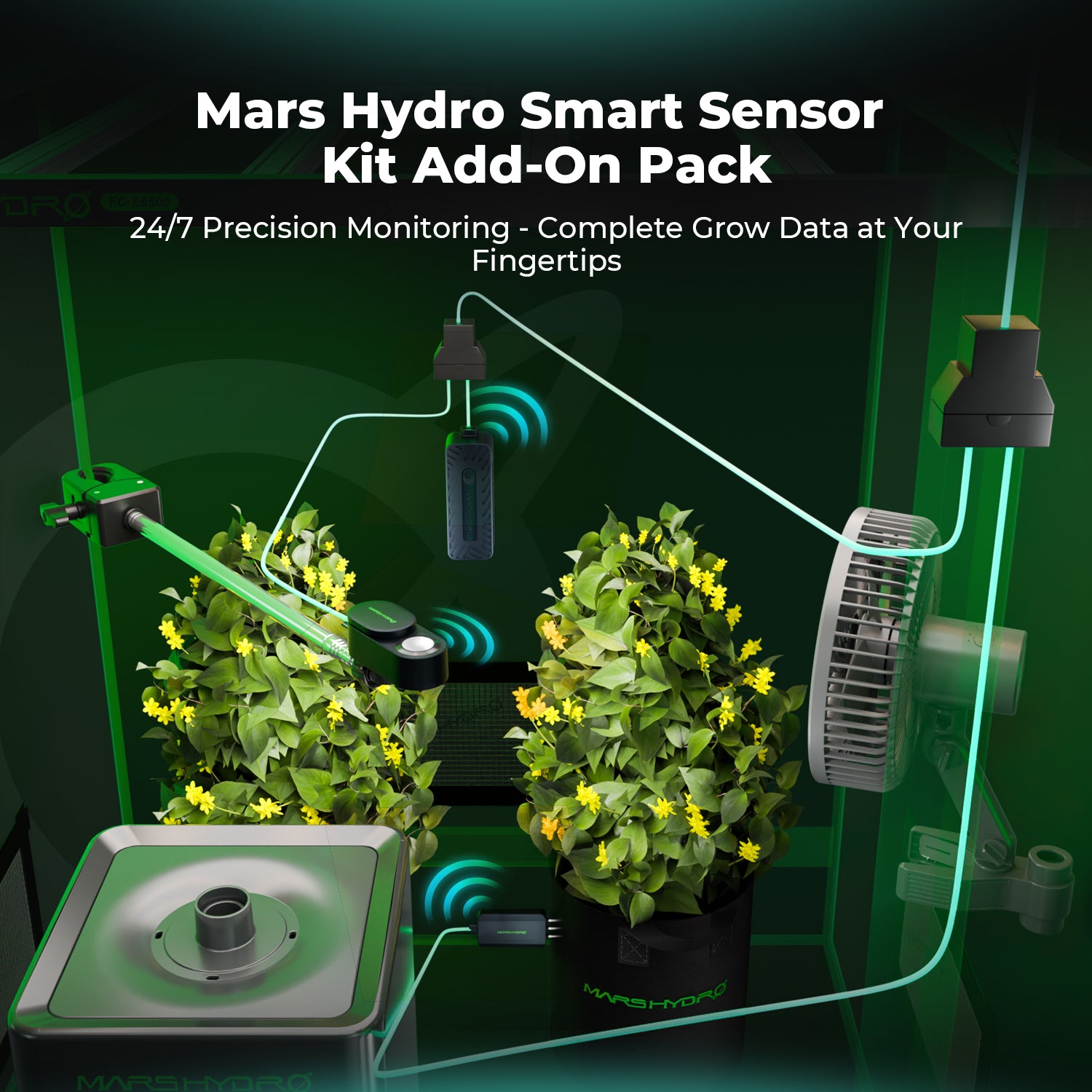 Mars Hydro Smart Sensor Kit – PPFD, CO₂, and Soil Sensors for iControl & iHub Pro
