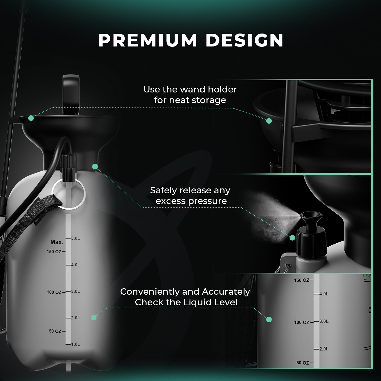 Mars Hydro 1.35 Gallon Pump Pressure Sprayer