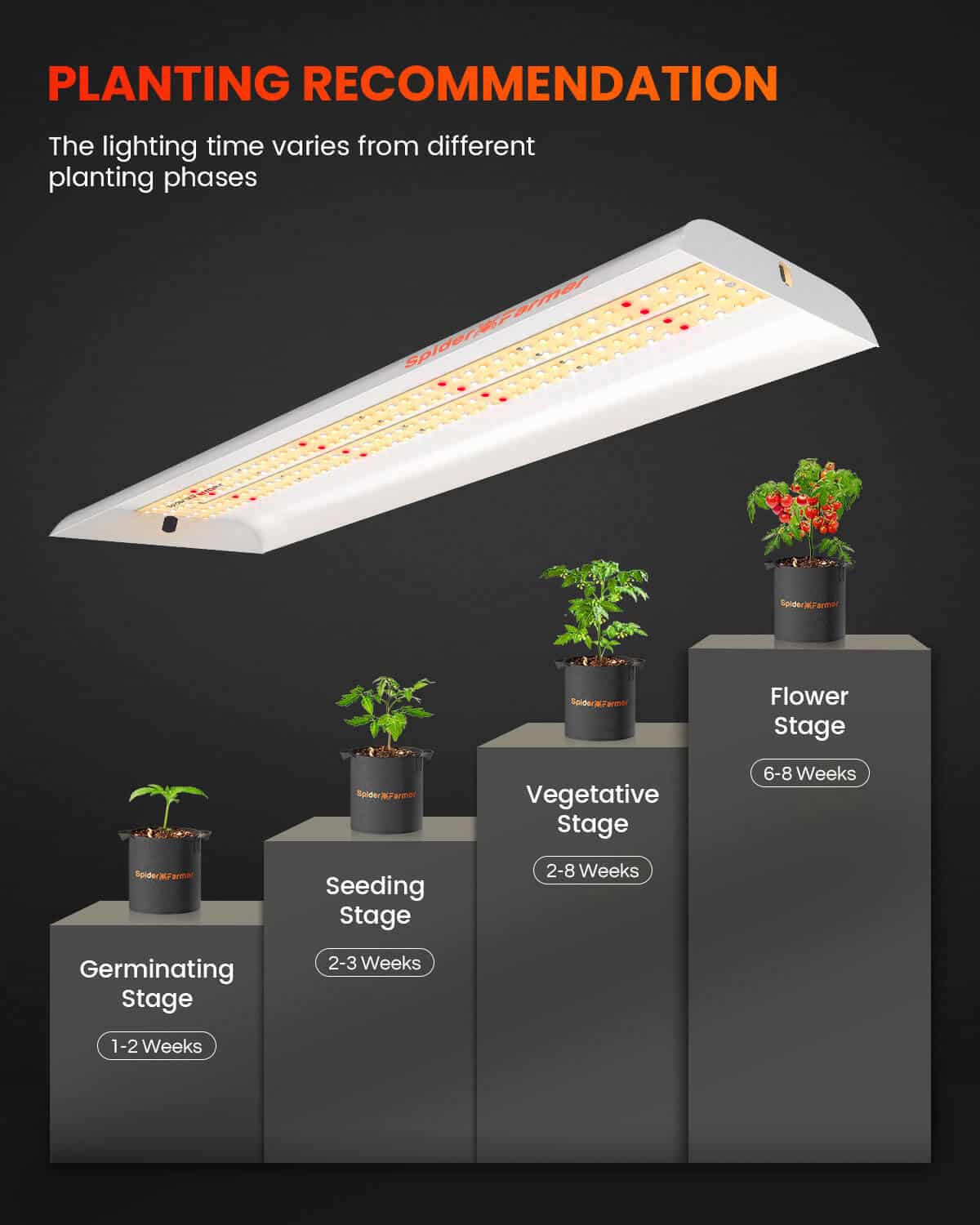 Spider Farmer SF300 33W LED Grow Light For Growing Indoor garden