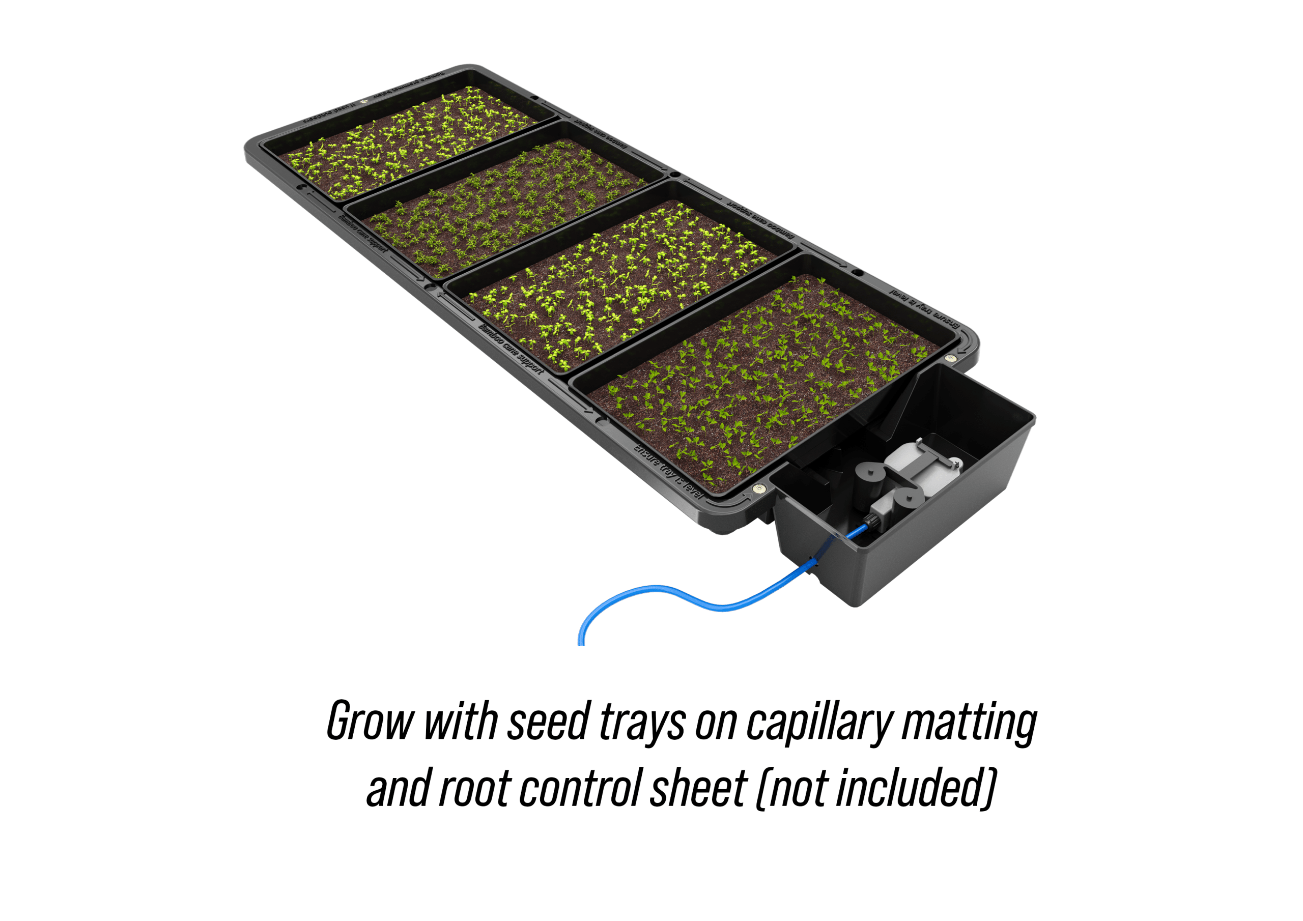 AutoPot Tray2Grow - Slim Kit (Tray, Lid, Pipe, Fittings, Valve and RCD/Capillary Matting only)