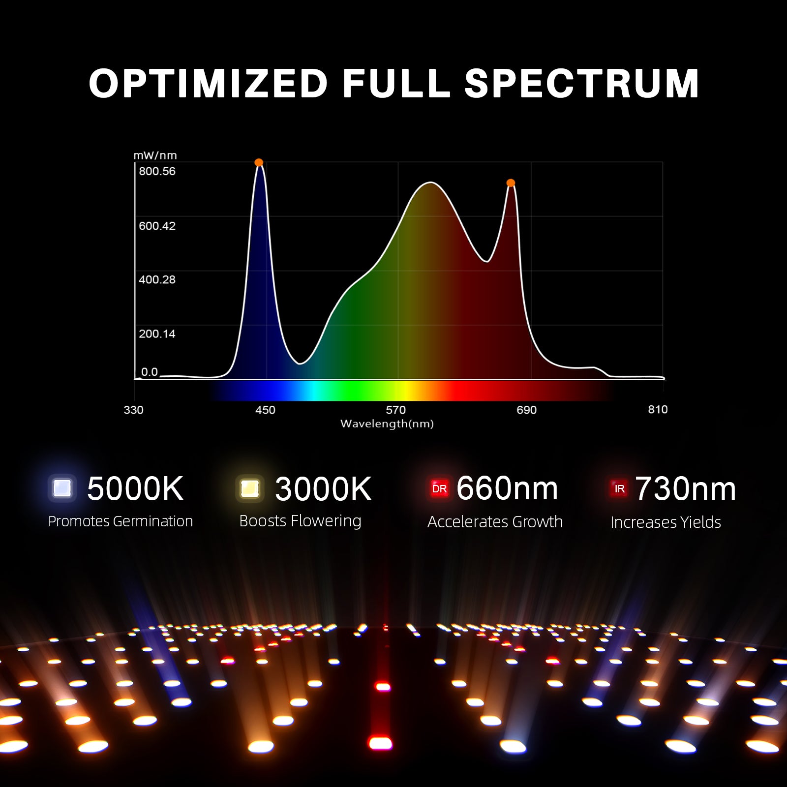 Spider Farmer® 2’x4’ Complete Grow Tent Kit丨SF2000 Full Spectrum LED Grow Light丨6” Clip Fan丨4” Ventilation System with Speed Controller