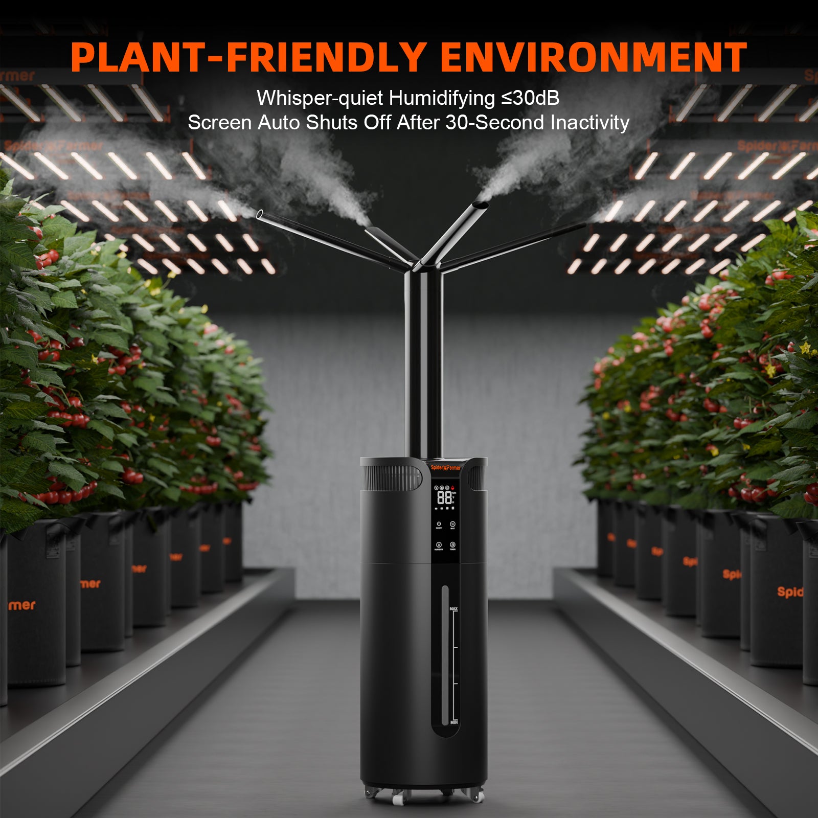 Spider Farmer® 16L Cool Mist Humidifier Ultrasonic with Temperature & Humidity