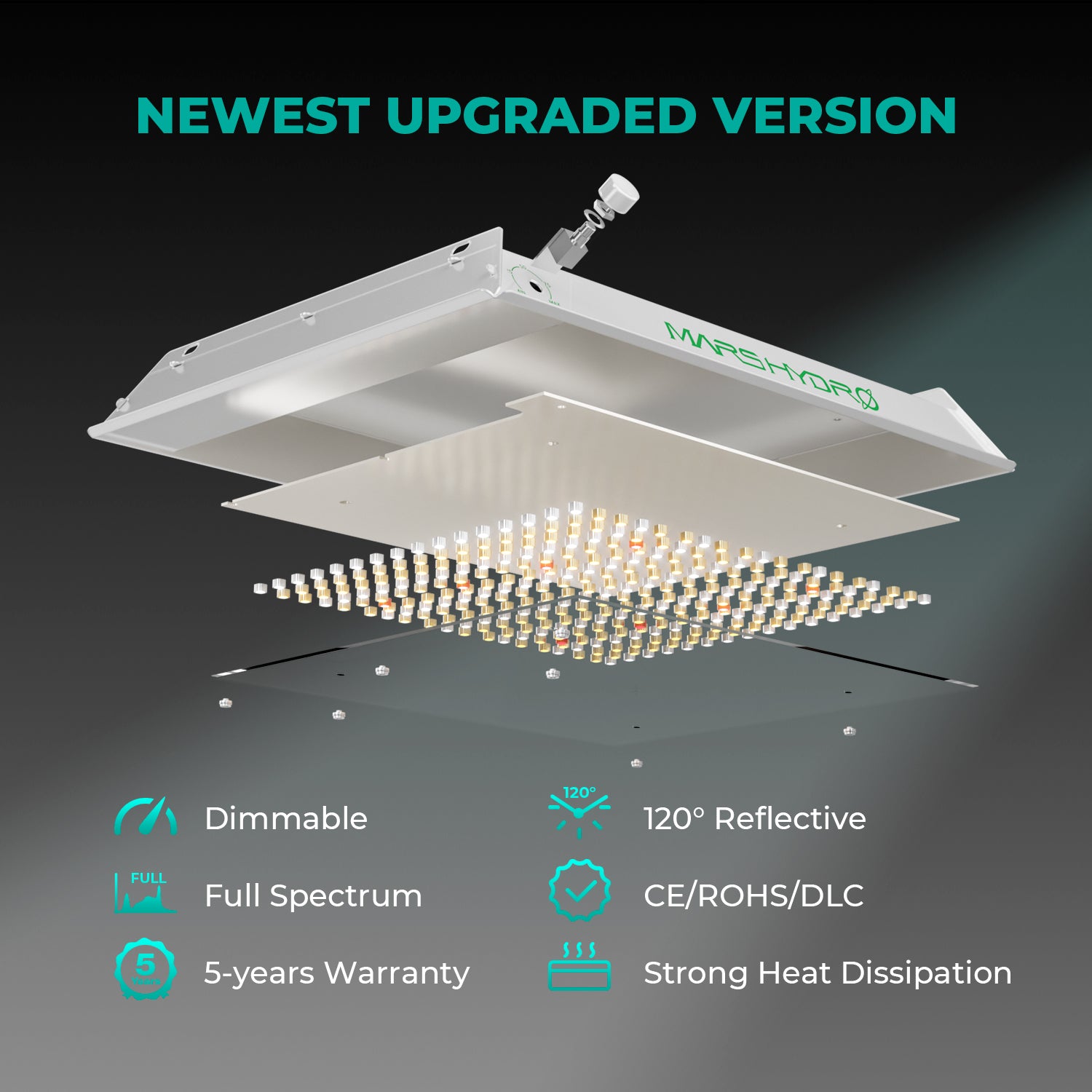 2026 Update New|Mars Hydro TS 600 Dimmable Complete Grow Tent Kit | 100W LED Grow Light | 60x60x140cm Indoor Grow Tent | 4″ Ventilation System | 6“ Clip-on fan