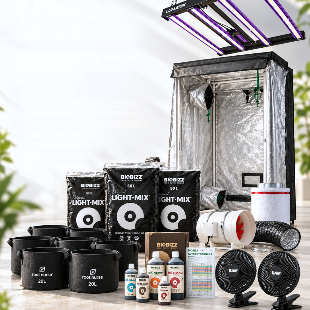 Illustrative image for the 6 Plant Lumatek Advanced Set. See the included equipment list for exact models and quantities.