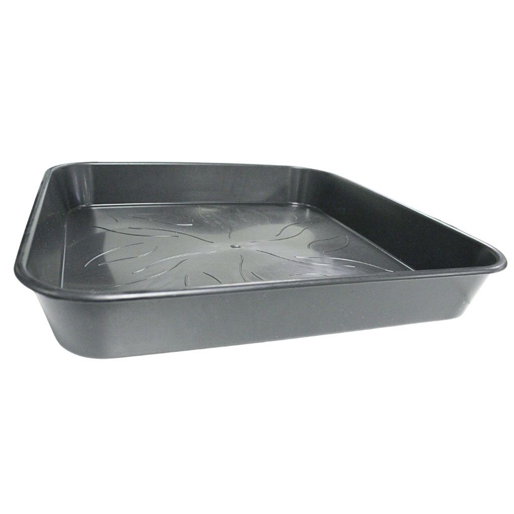 PotKing Square Saucer 34cm² - Black