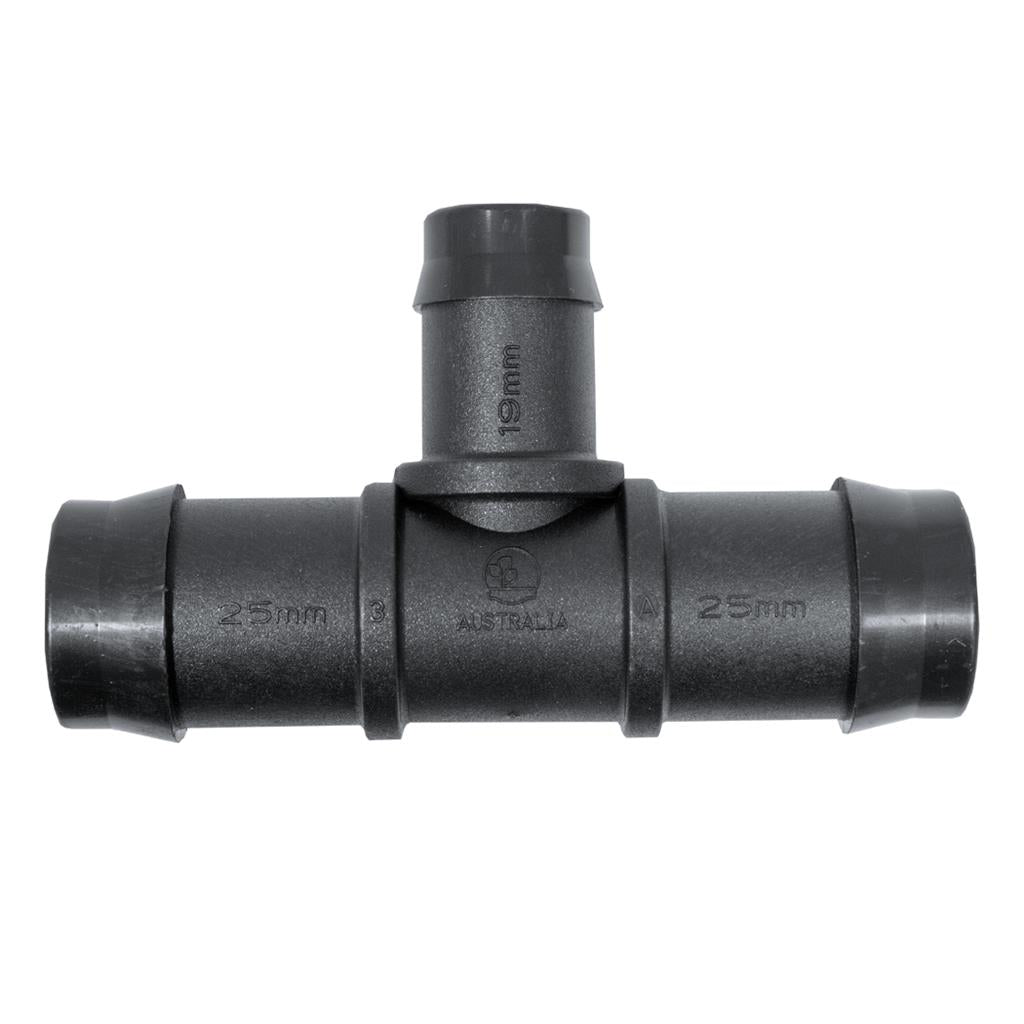 25mm Barb x 1/2" BSPF Tee