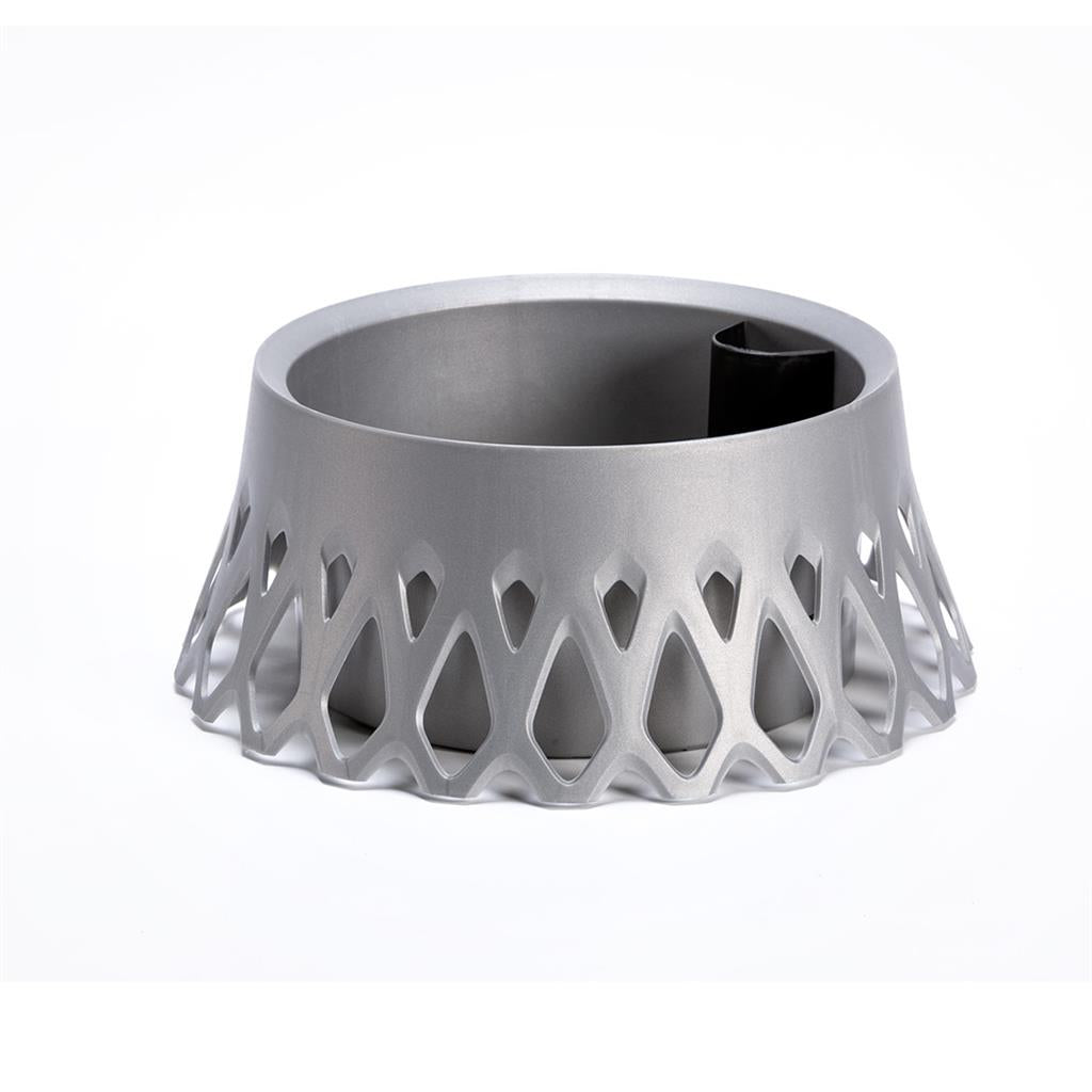 Plastia Flower Bowl Roseta - 40cm - Silver