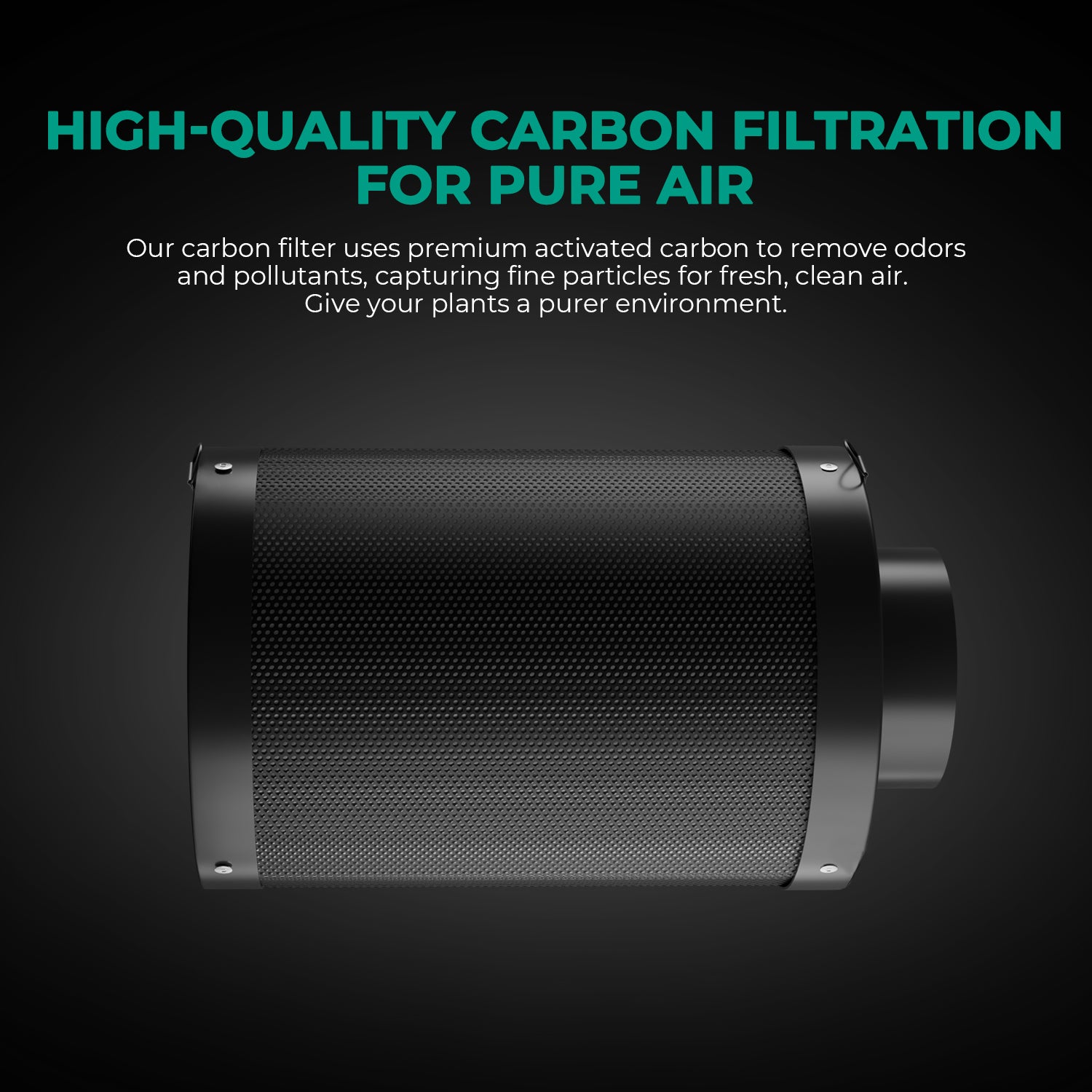 Mars Hydro 4 Inch Refillable Carbon Filter Odor Control