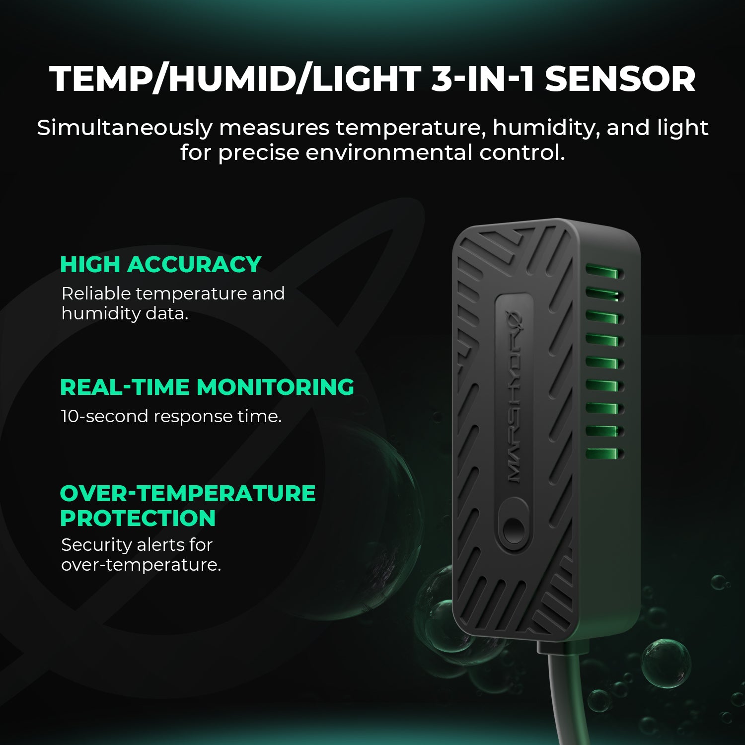 Mars Hydro Controller 43 Smart Environmental Control System with Temperature/Humidity/Light 3-in-1 Sensor