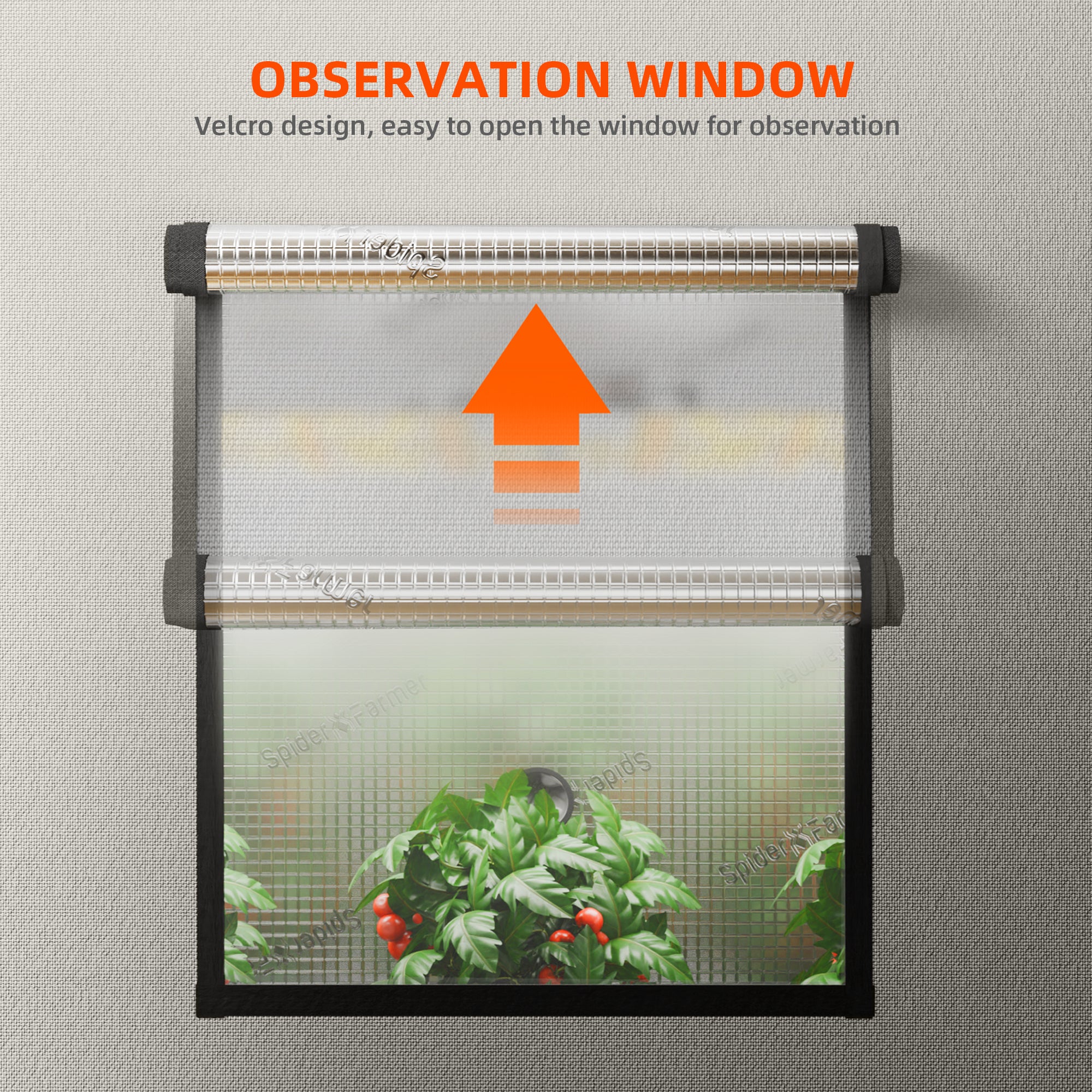 New Spider Farmer 2’x2’x6′ 60cm x 60cm x 180cm Pro White Indoor Grow Tent 2000D Oxford Cloth Hydroponics Plant Growing Box