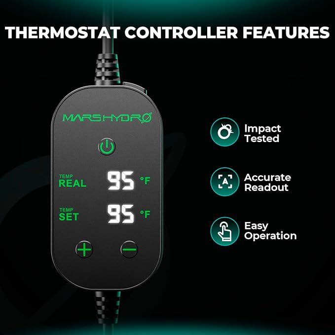 Mars Hydro Seedling Heat Mat & Digital Thermostat Combo 48''×20.75''