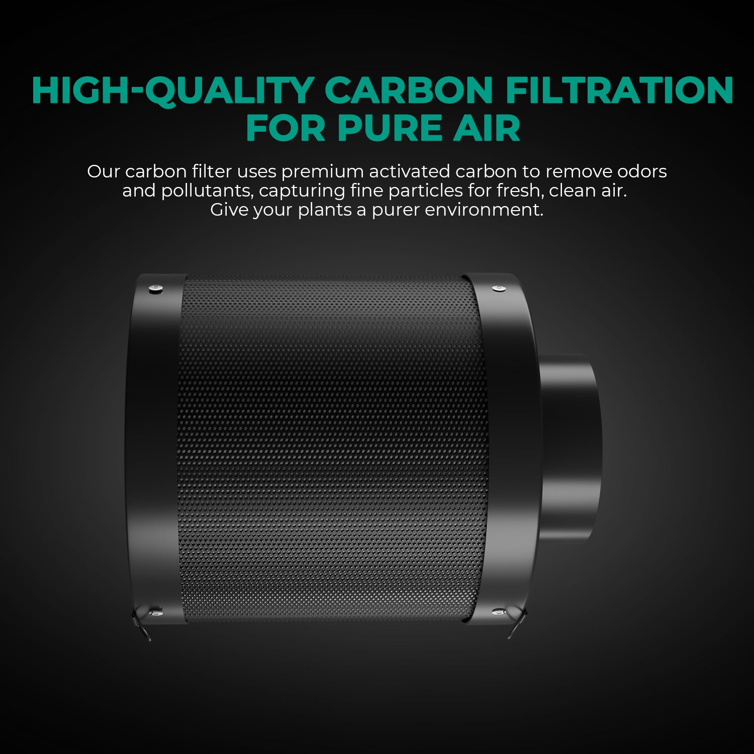 Mars Hydro 6 Inch Refillable Carbon Filter Odor Control