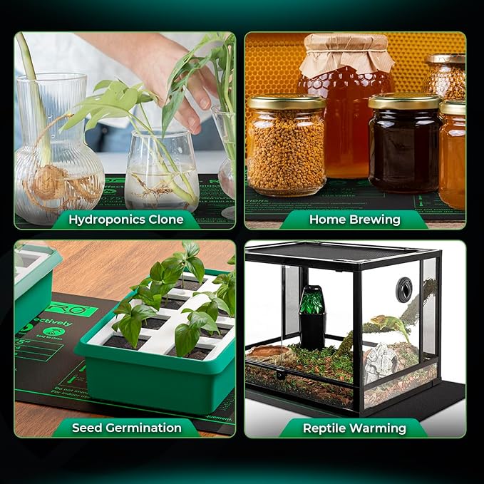 Mars Hydro Seedling Heat Mat & Digital Thermostat Combo 10''×20.75''