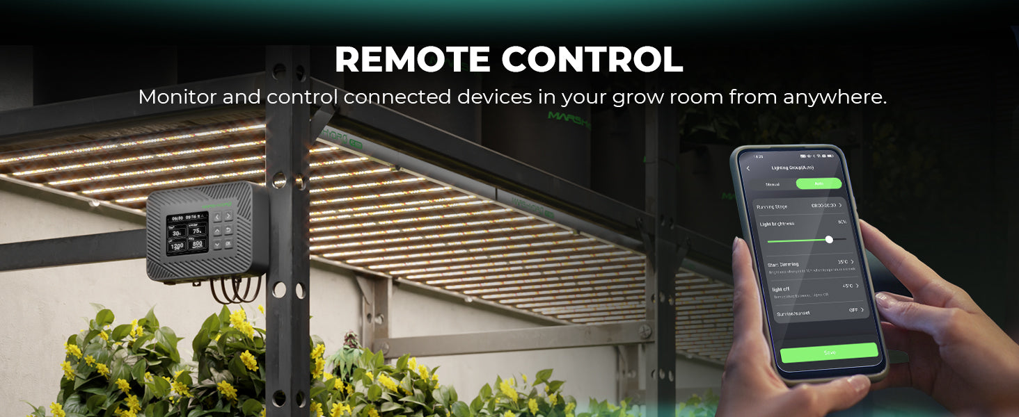 Mars Hydro Controller 43 Smart Environmental Control System with Temperature/Humidity/Light 3-in-1 Sensor
