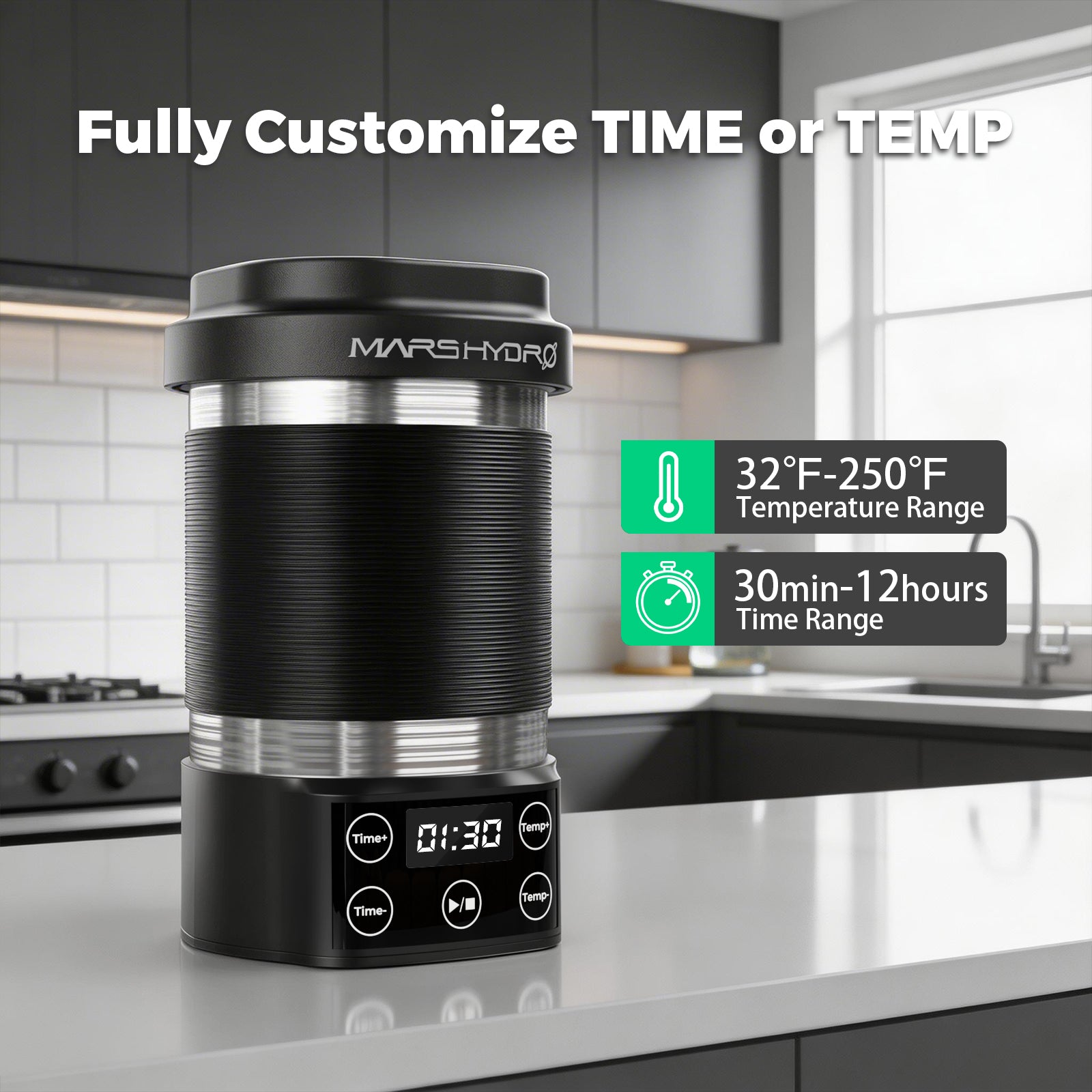 Mars Hydro New Odorless Quiet Herbal Decarboxylator & Infuser – Perfect for Butter, Oil, and Tinctures(Preorder Apr.15)