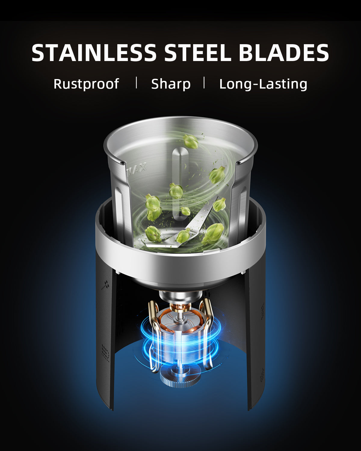 New Spider Farmer Electric Herb & Spice Grinder with Removable Stainless Steel Bowl