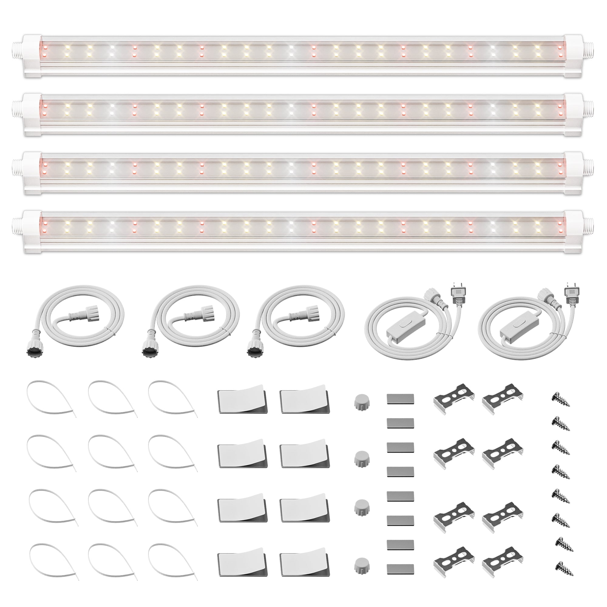 Spider Farmer GlowBar 1FT Full Spectrum LED Grow Light 4 Pack
