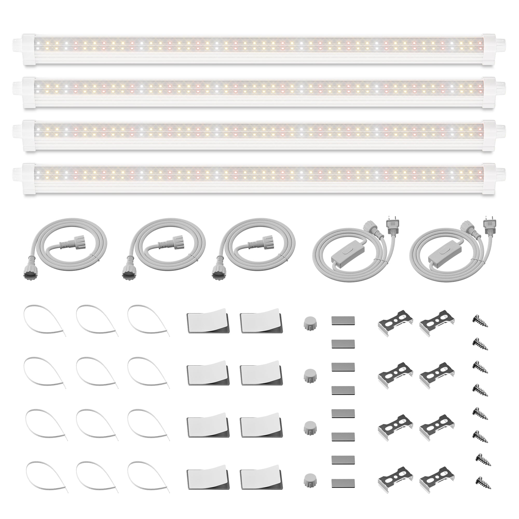 Spider Farmer GlowBar 2FT Full Spectrum LED Grow Light 4 Pack
