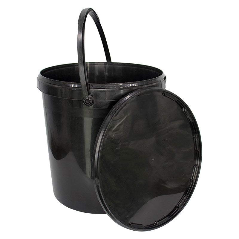 Black Plastic Buckets