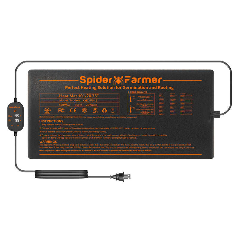 Spider Farmer®10”X20.75” Seedling Heat Mat
