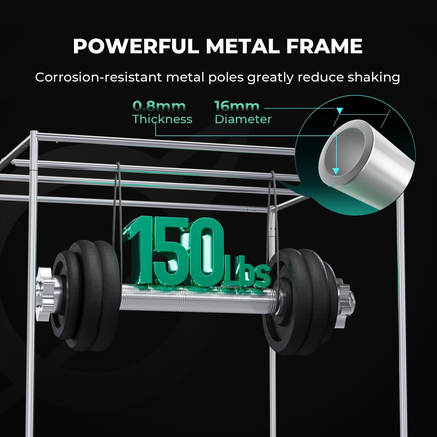 Mars Hydro 120x60x180cm Grow Tent Pro – 2000D Lightproof Indoor Grow Box with High-Reflective Mylar & Large Viewing Window