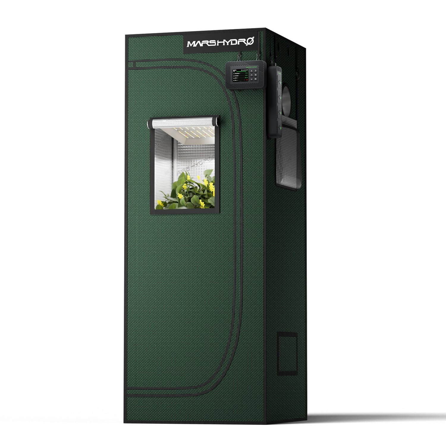 Mars Hydro 60x60x160cm Grow Tent Pro – 2000D Lightproof Indoor Grow Box with High-Reflective Mylar & Large Viewing Window
