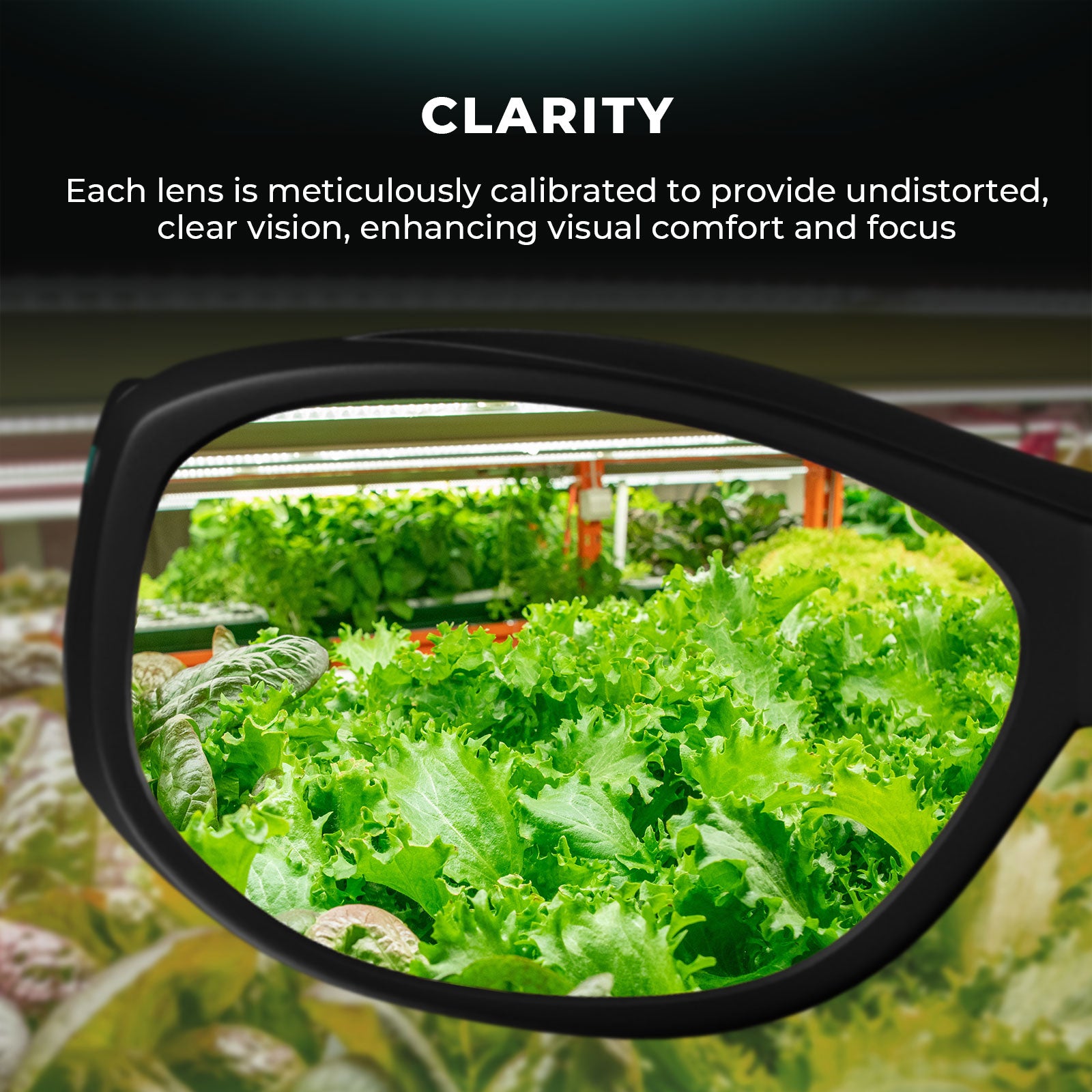 Mars Hydro Hydroponics LED Grow Room Glasses with Glasses Case for LED Grow Light