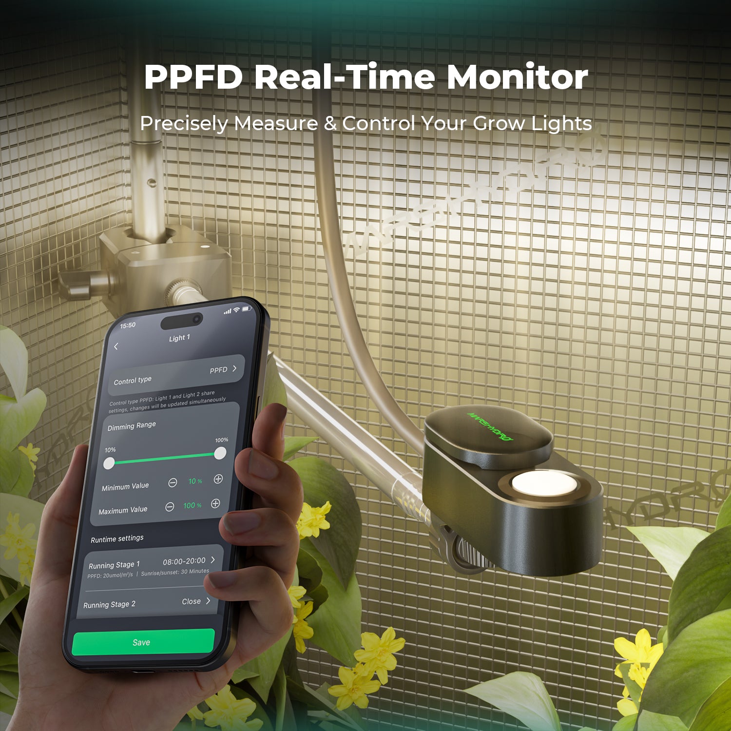 Mars Hydro Smart Sensor Kit – PPFD, CO₂, and Soil Sensors for iControl & iHub Pro
