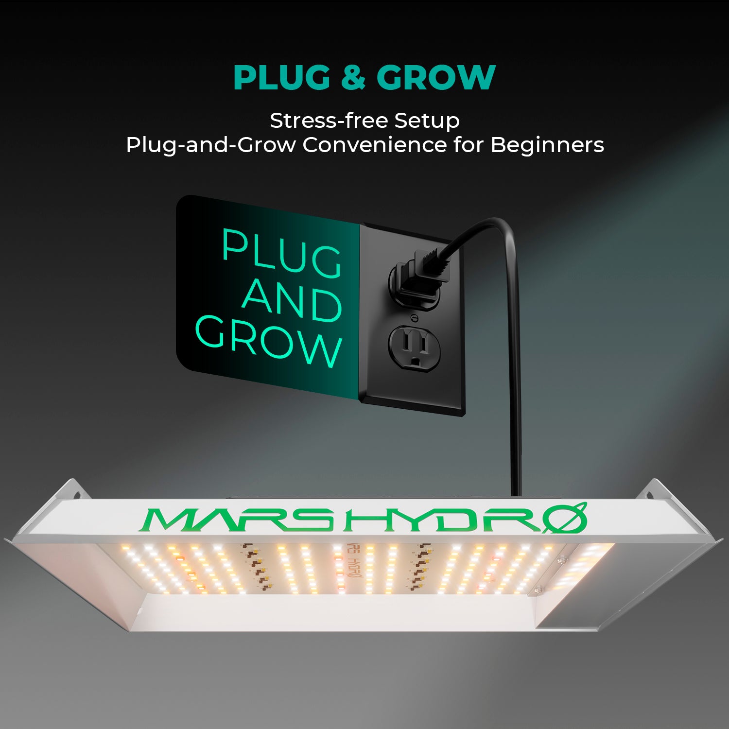 Mars Hydro TS600 100W Full Spectrum Dimmable LED Grow Lights Growlampe