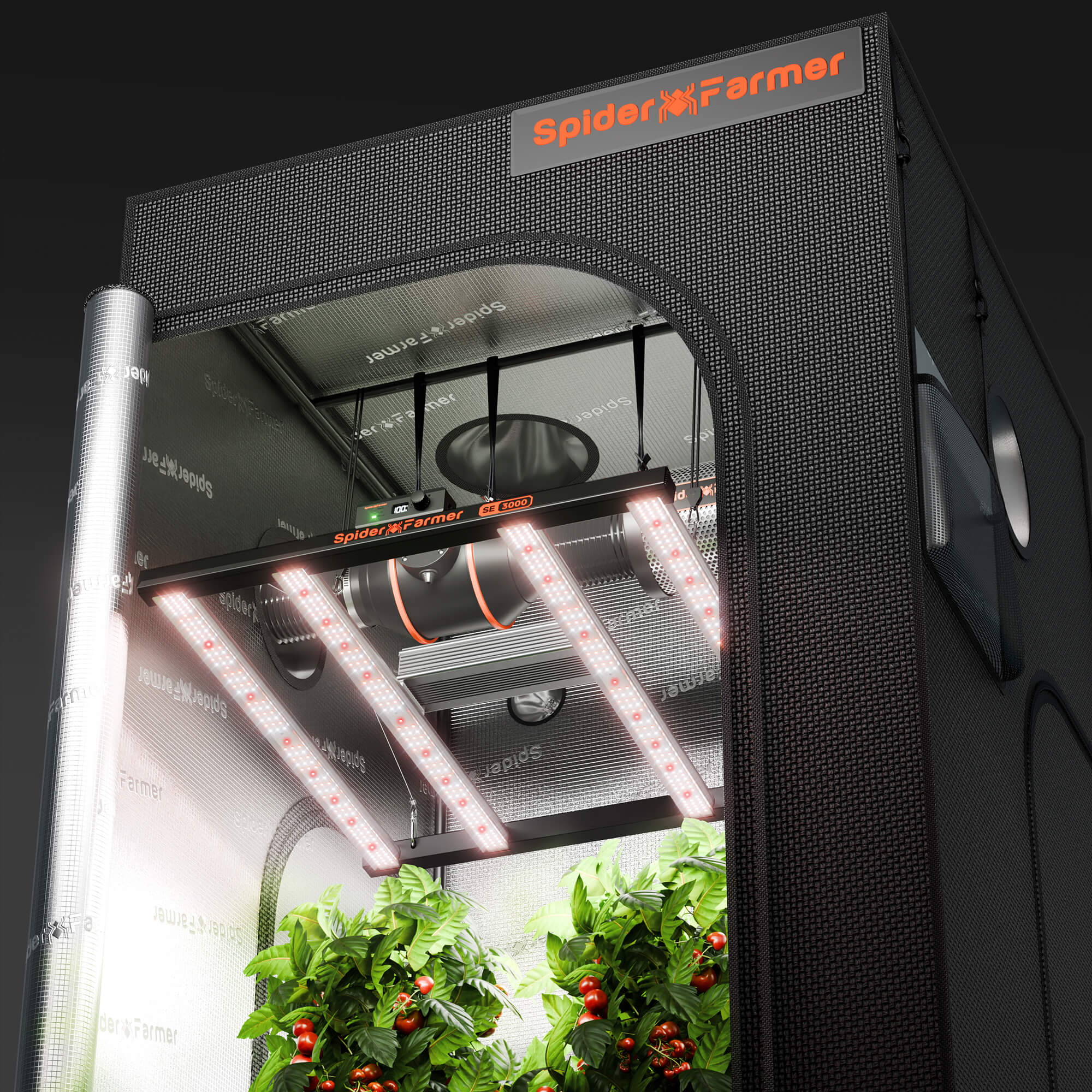 New Spider Farmer®SE3000 300W LED Grow Light Dimmable