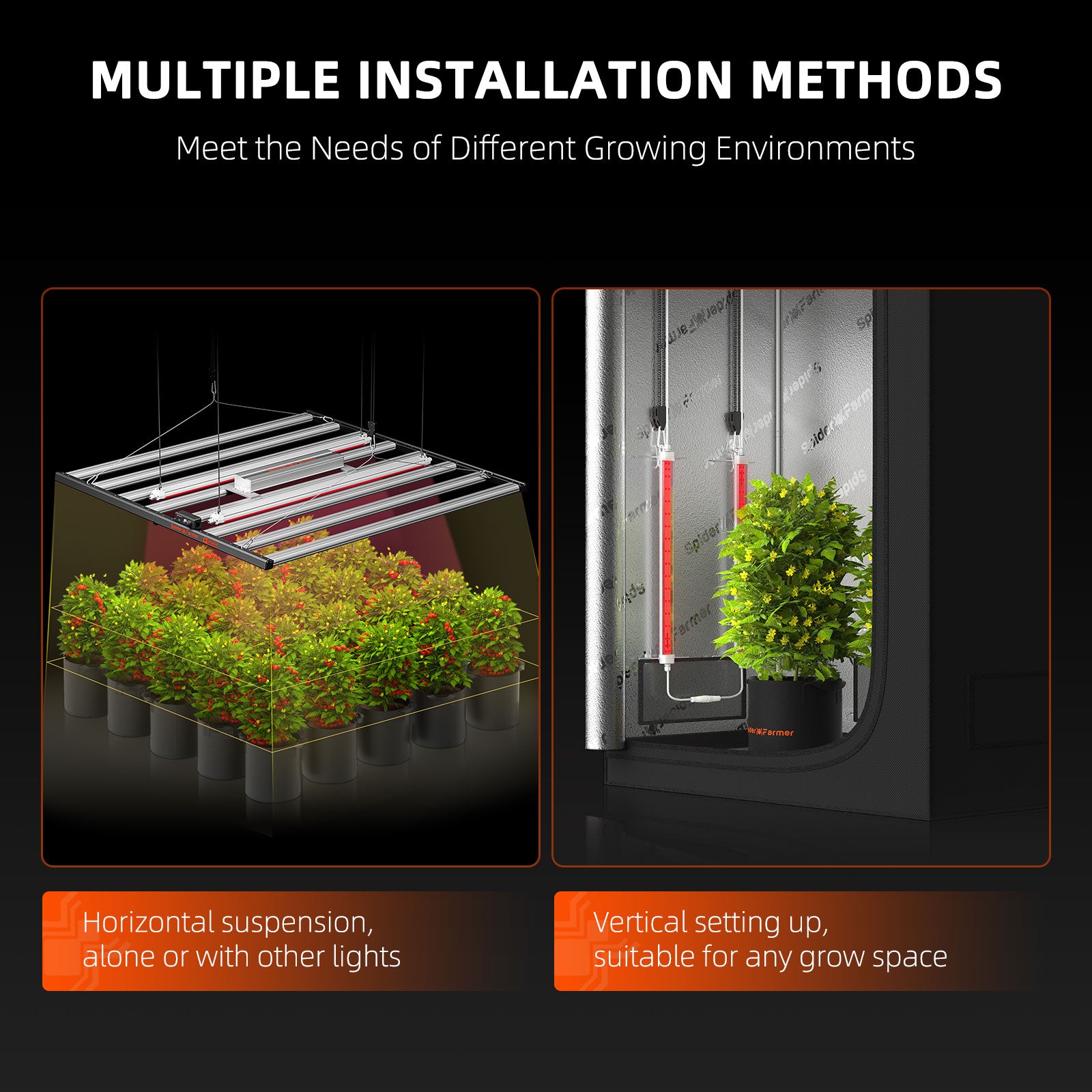 Spider Farmer® GlowR80 80W Deep Red Spectrum 660nm Supplemental LED Grow Light