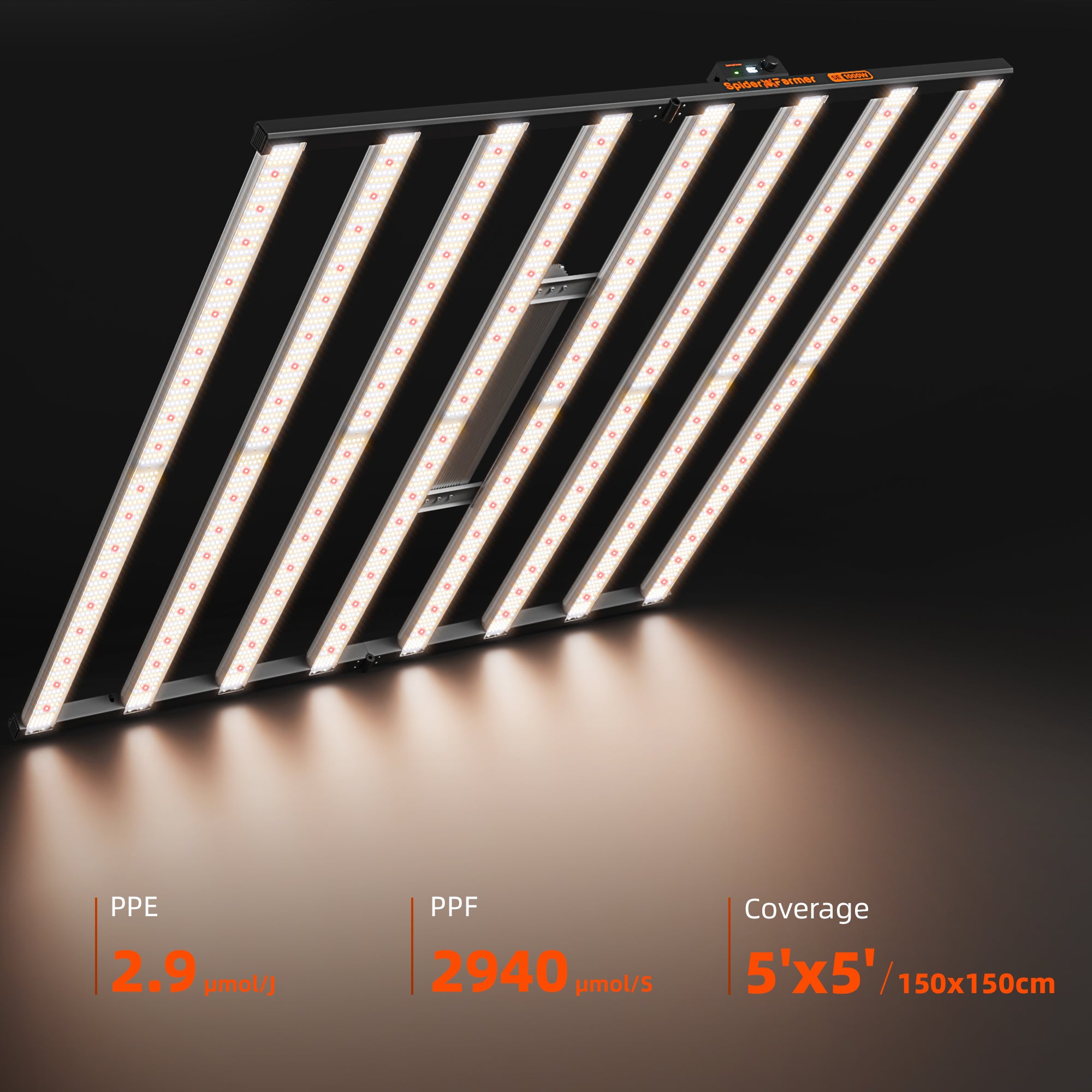 New Spider Farmer®SE1000W 1000W Led Grow Light Dimmable