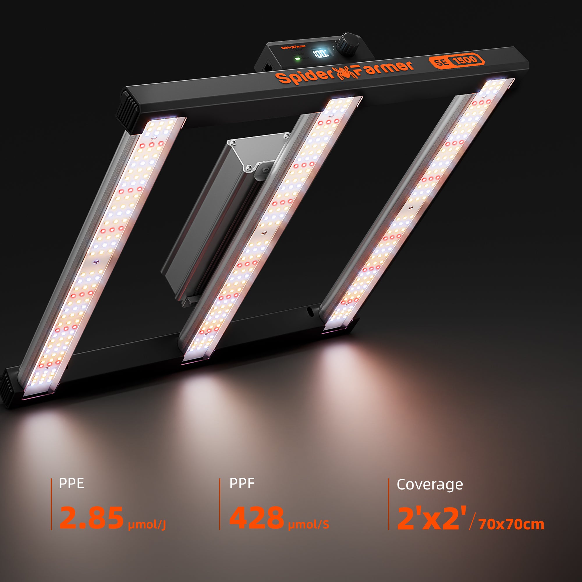 New Spider Farmer SE1500 150W LED Grow Light