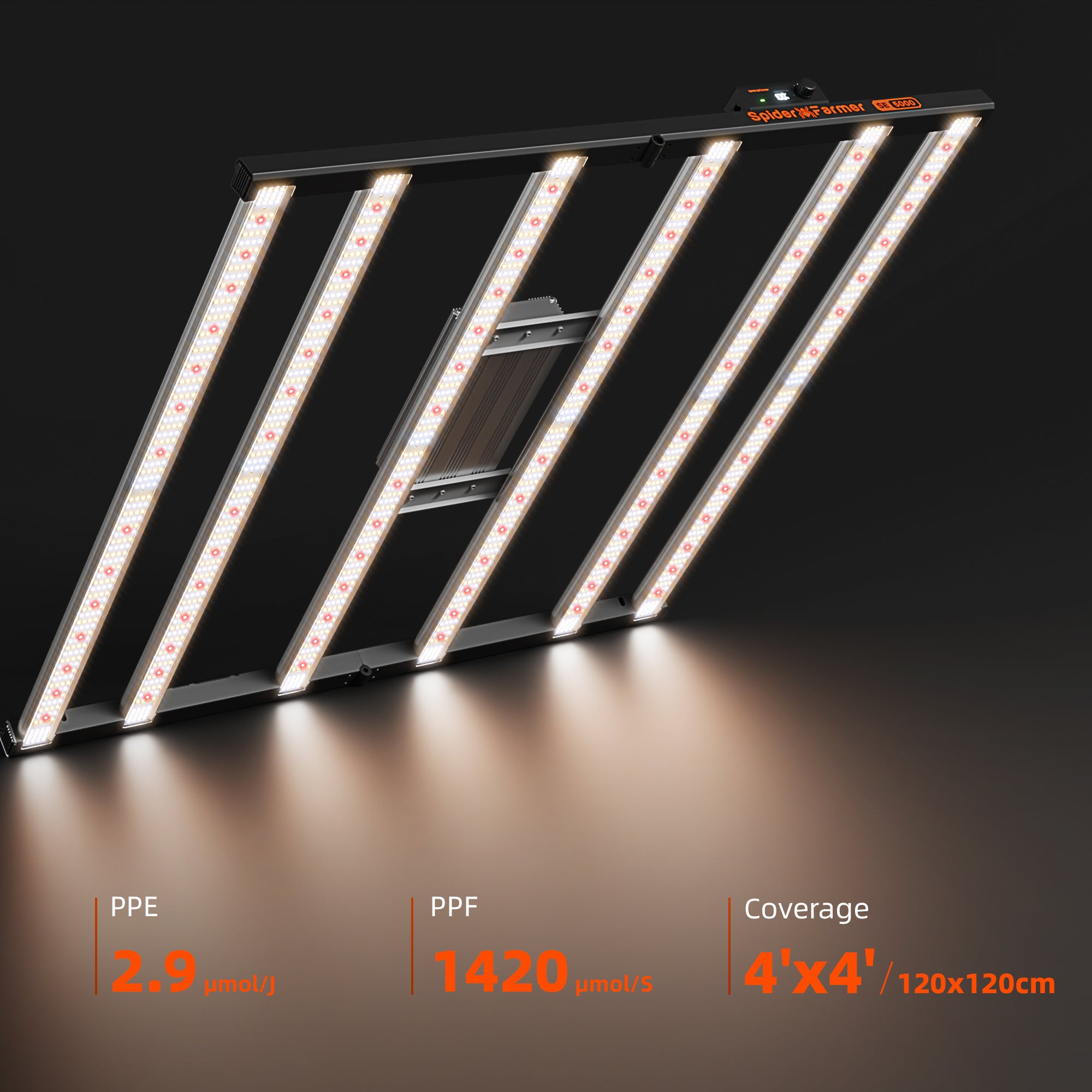 Spider Farmer®SE5000 480W LED Grow Light Dimmable