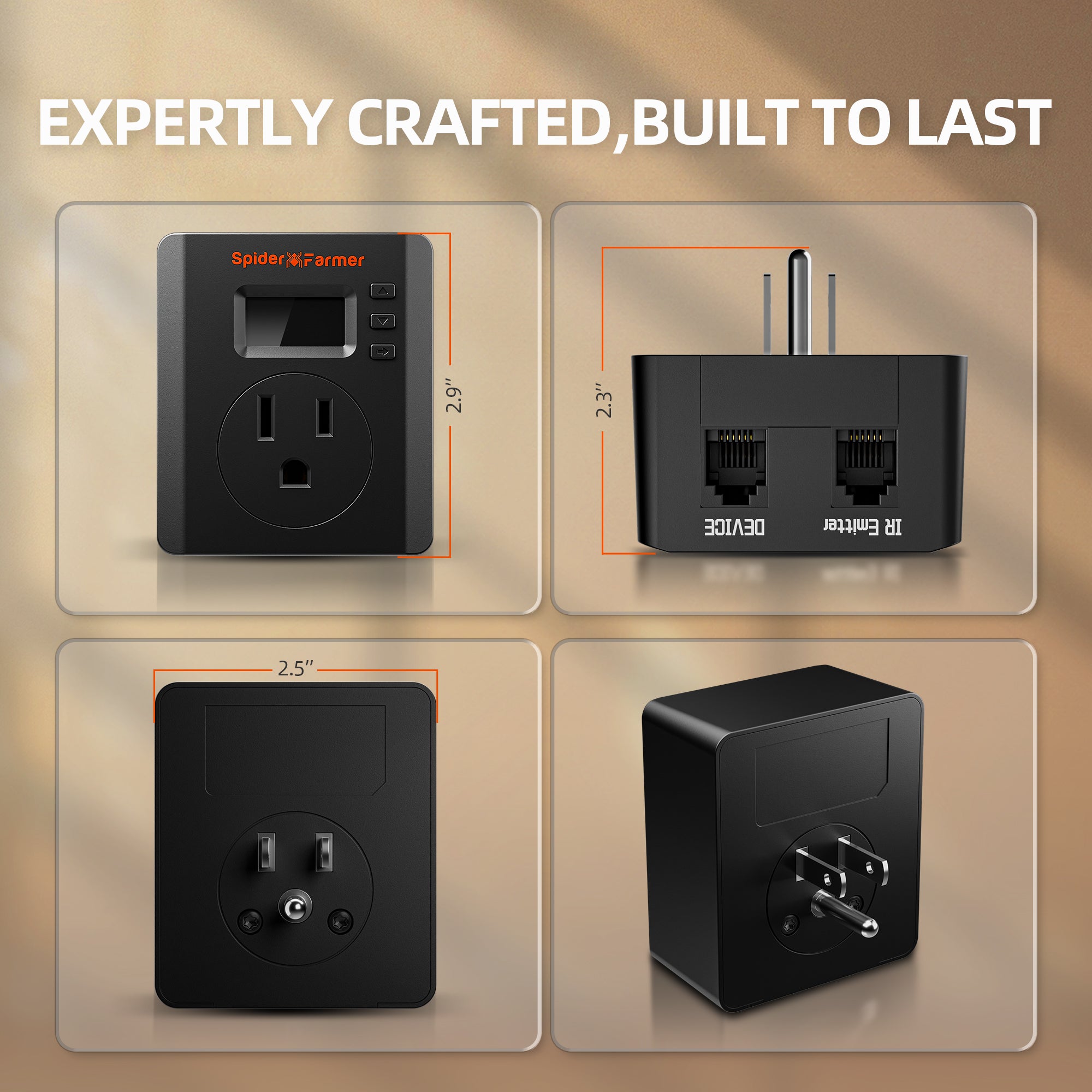 Spider Farmer S-Station | Wi-Fi & Bluetooth , Smart Plug Controller 1875W 15A for Indoor Growing