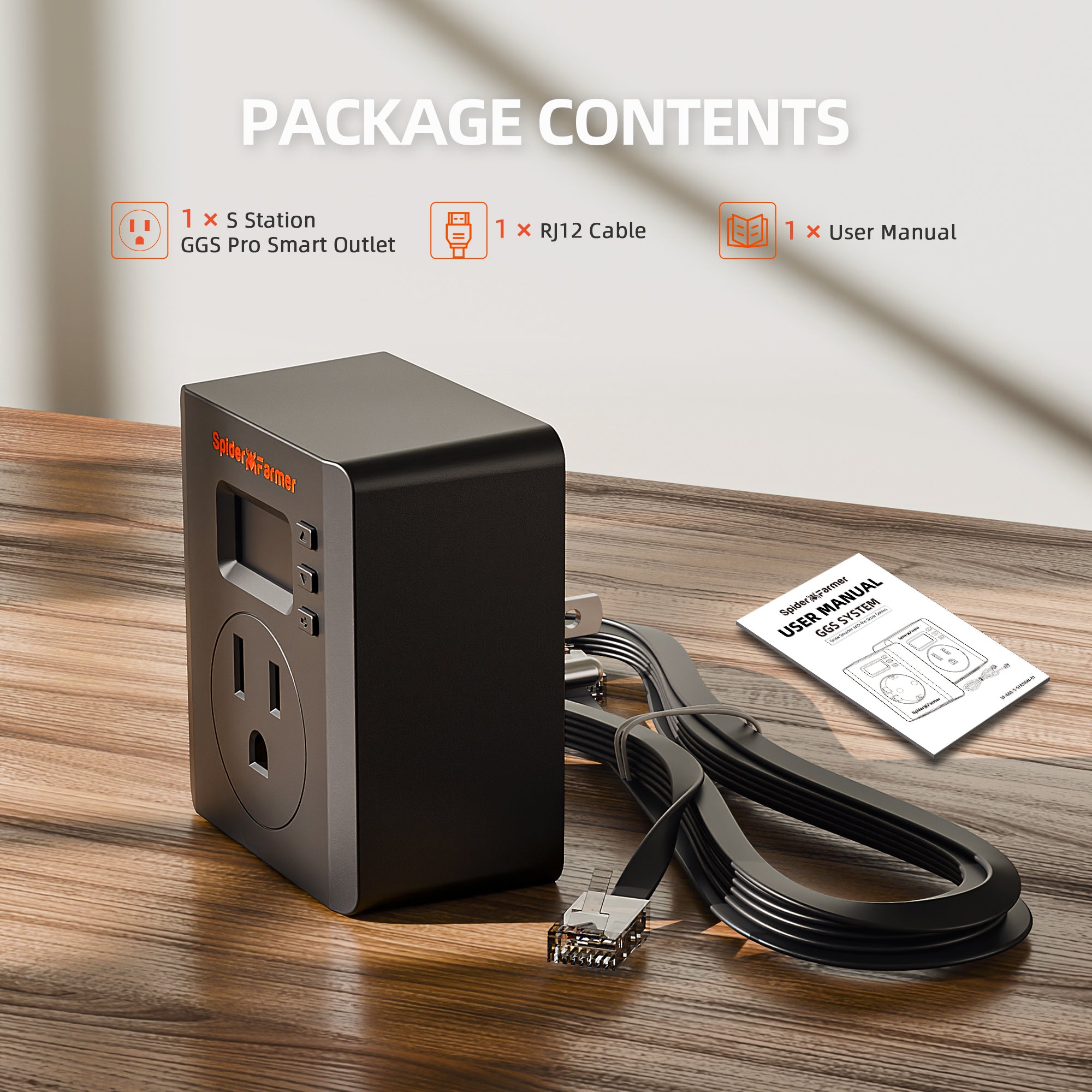 Spider Farmer S-Station | Wi-Fi & Bluetooth , Smart Plug Controller 1875W 15A for Indoor Growing