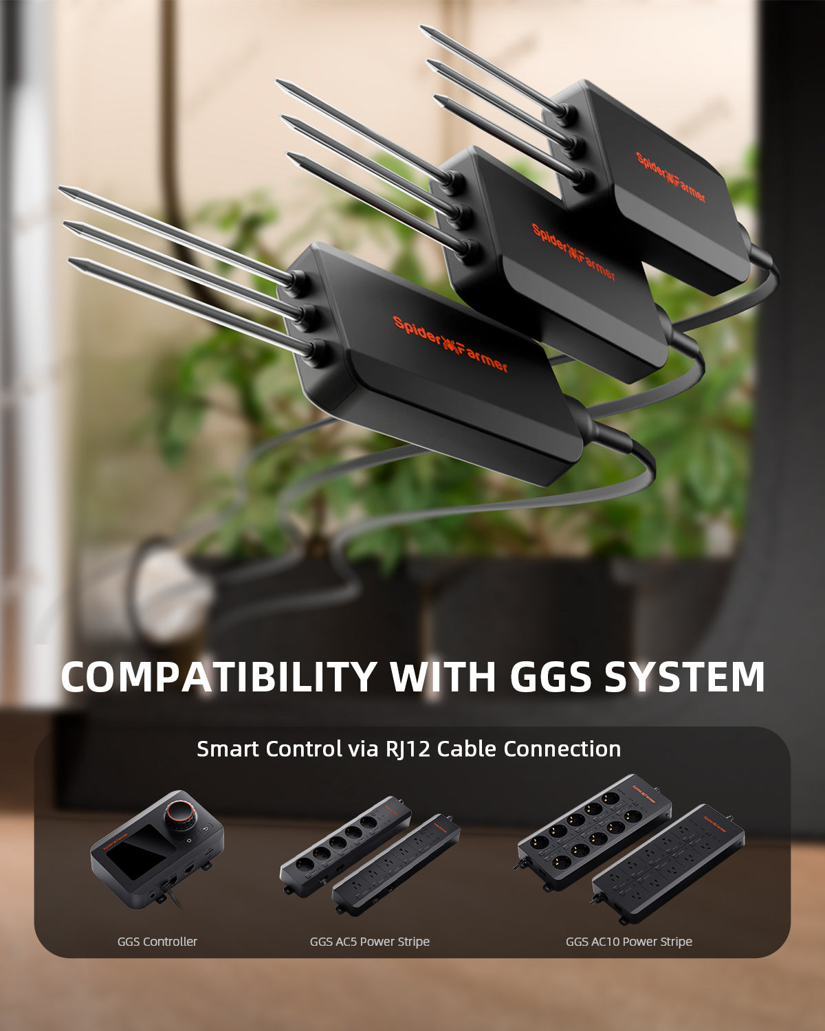 Spider Farmer 3 Pcs GGS 3-in-1 Soil Sensor Pro